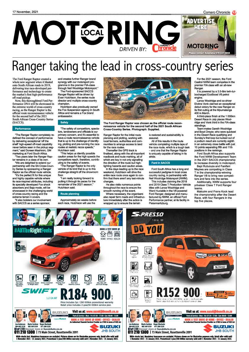 Comaro Chronicle 17 November 2021 page 14