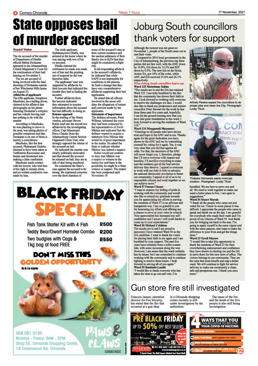 Comaro Chronicle 17 November 2021 page 4