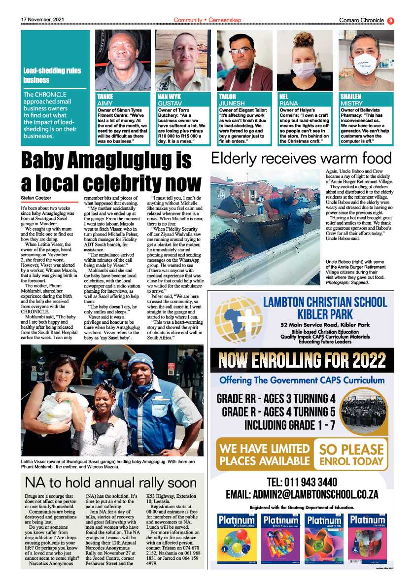 Comaro Chronicle 17 November 2021 page 5