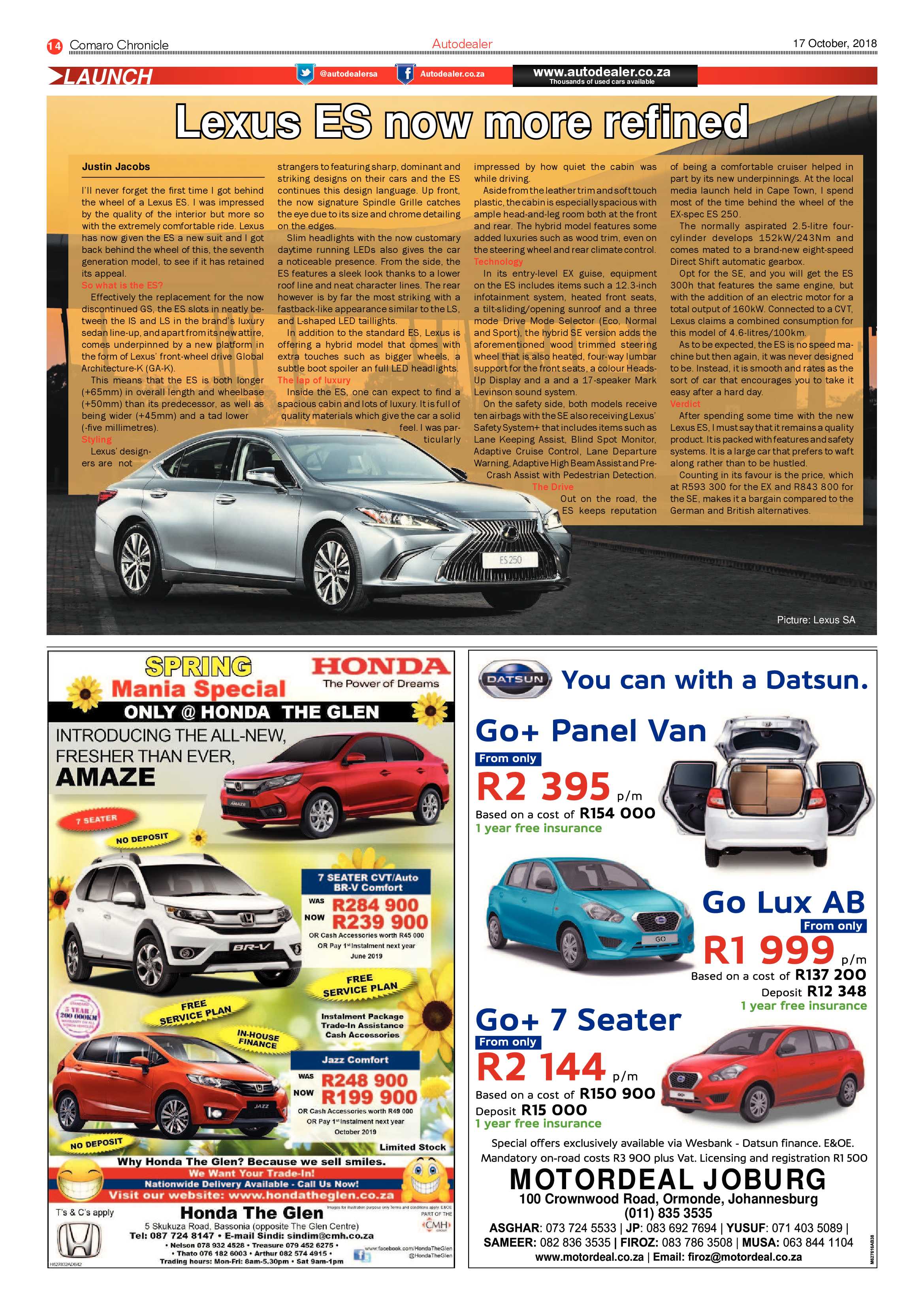 Comaro Chronicle 17 October 2018 page 14
