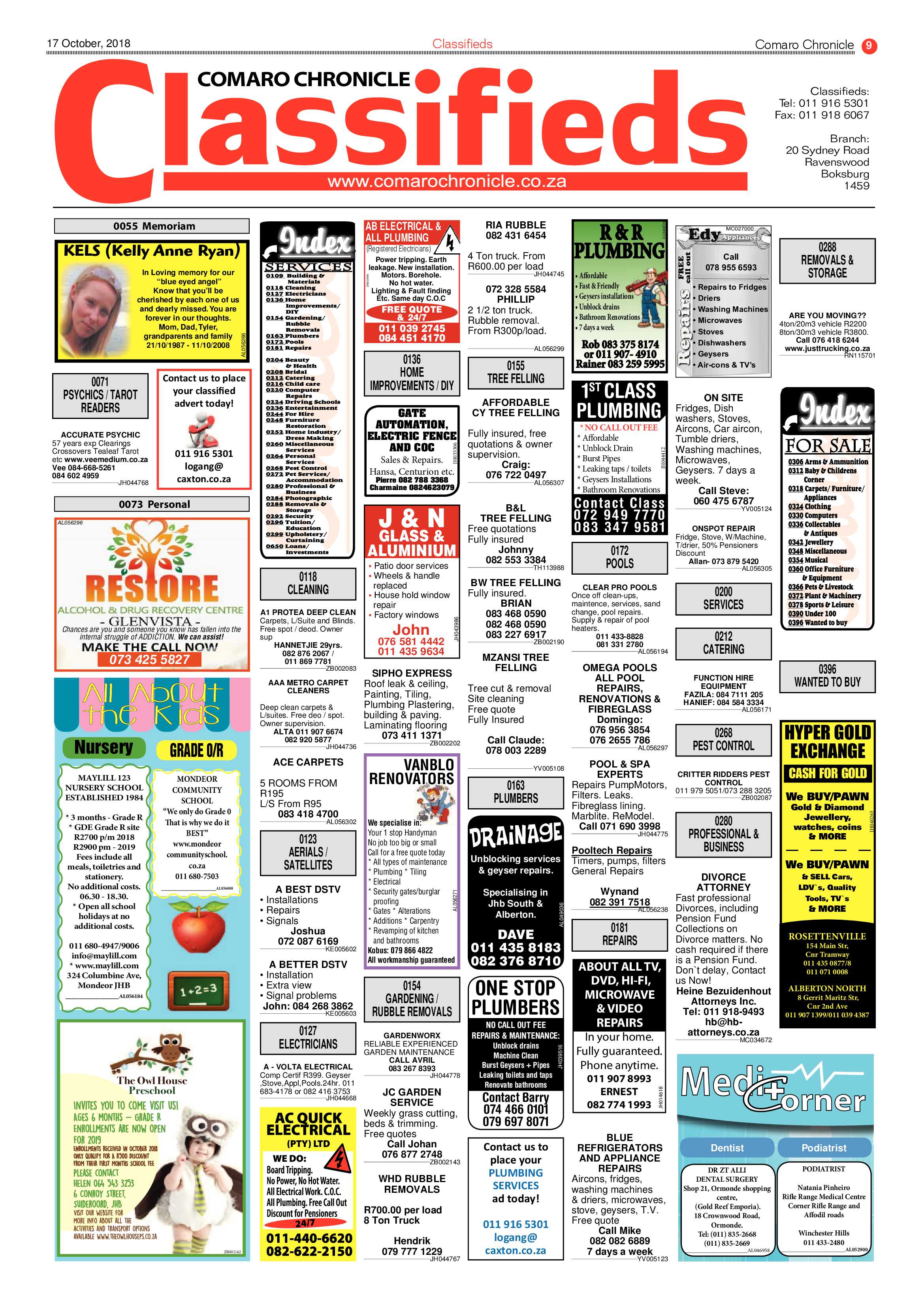 Comaro Chronicle 17 October 2018 page 9