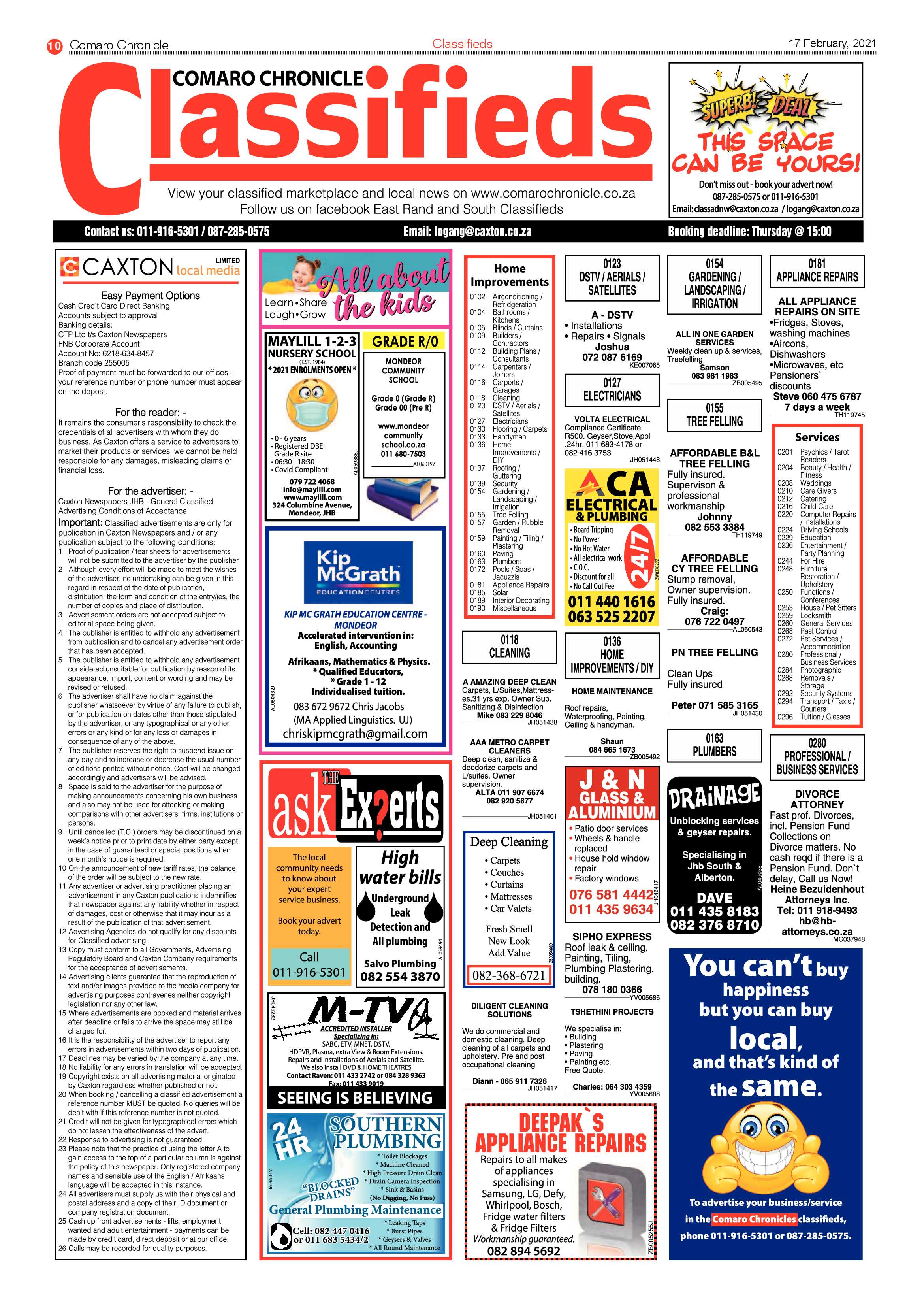 Comaro Chronicle 17  February 2021 page 10