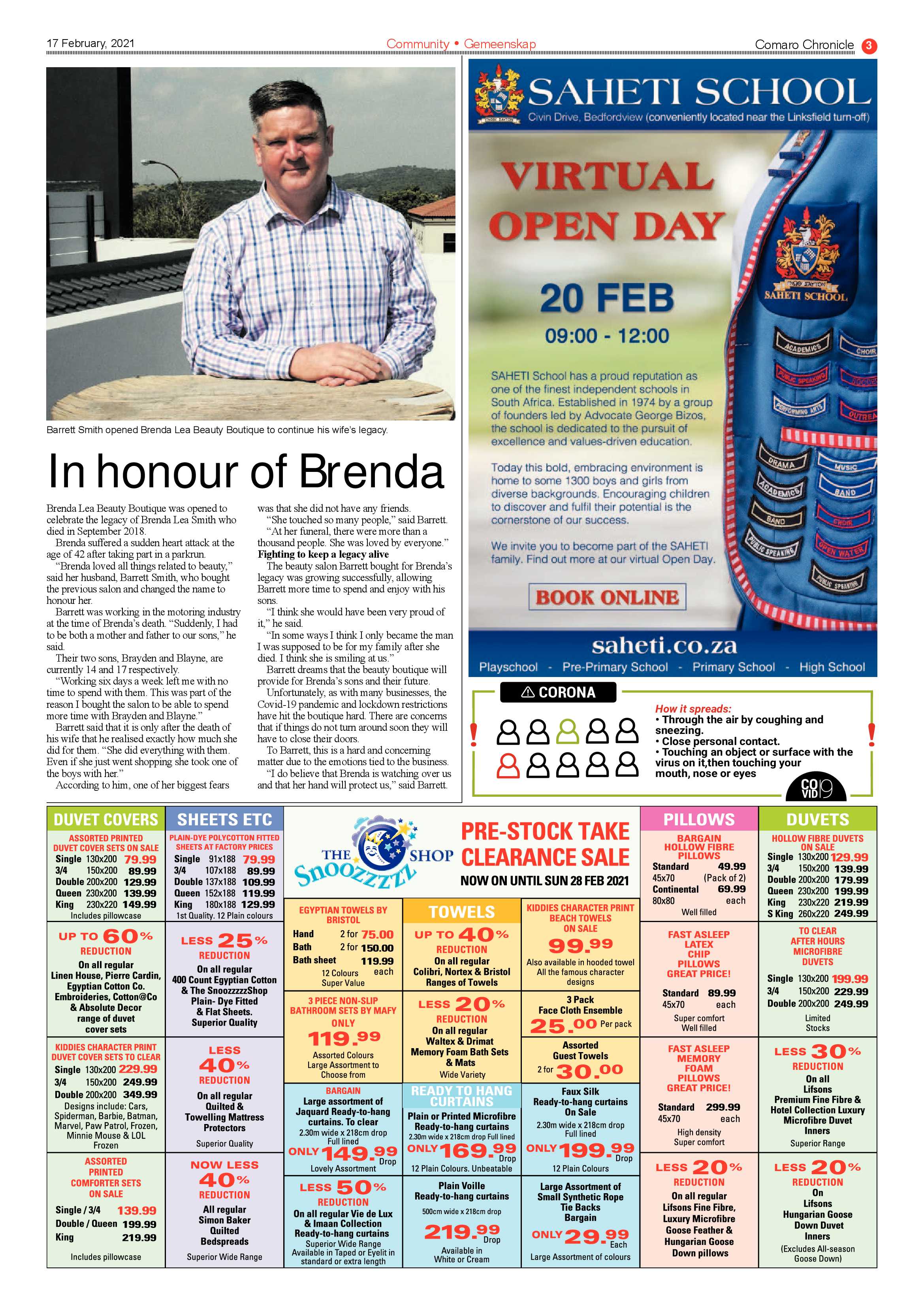 Comaro Chronicle 17  February 2021 page 3