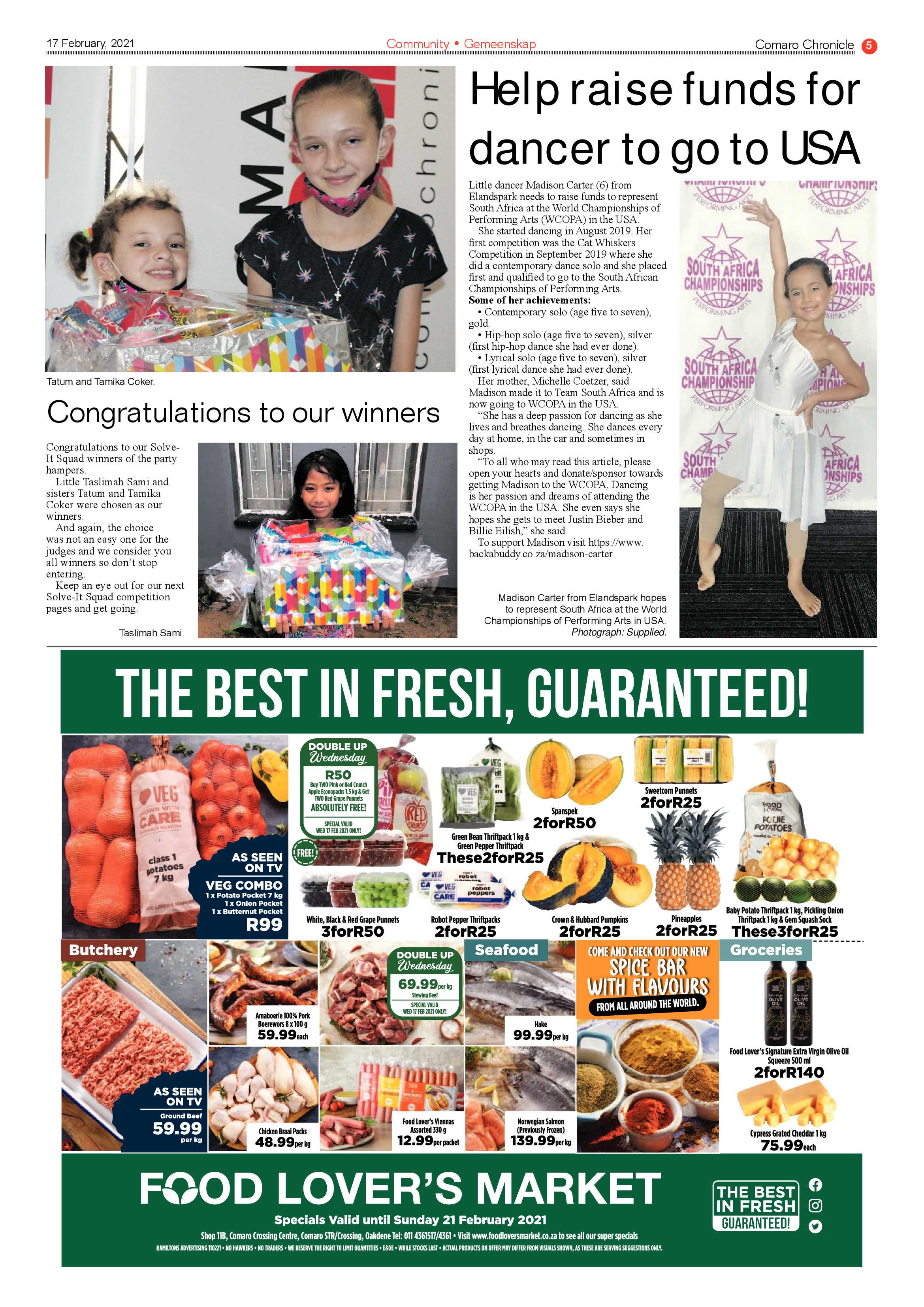 Comaro Chronicle 17  February 2021 page 5