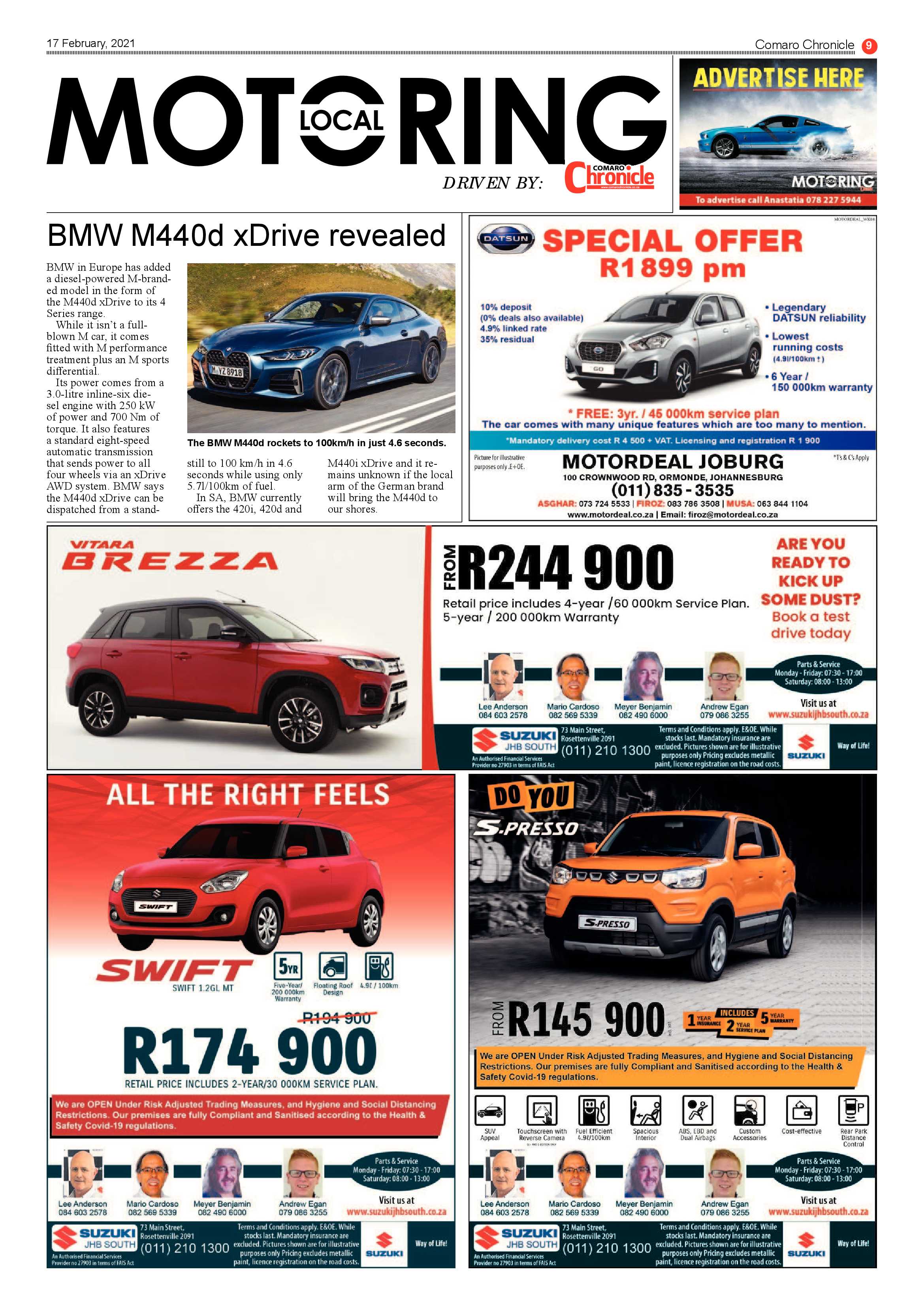 Comaro Chronicle 17  February 2021 page 9