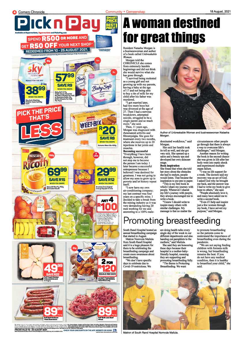Comaro Chronicle 18 August 2021 page 4