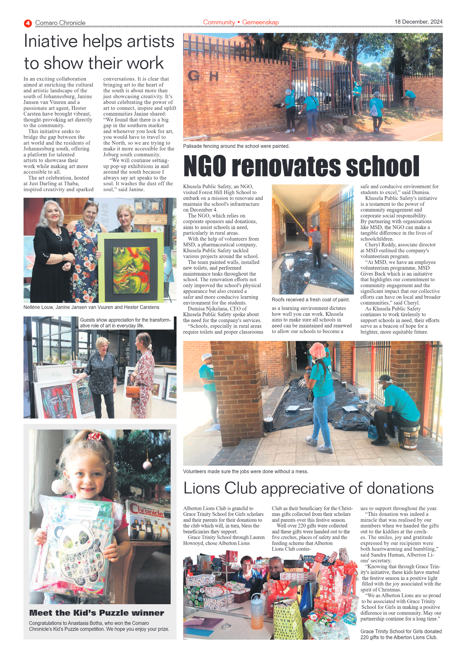 Comaro Chronicle 18 December 2024 page 4