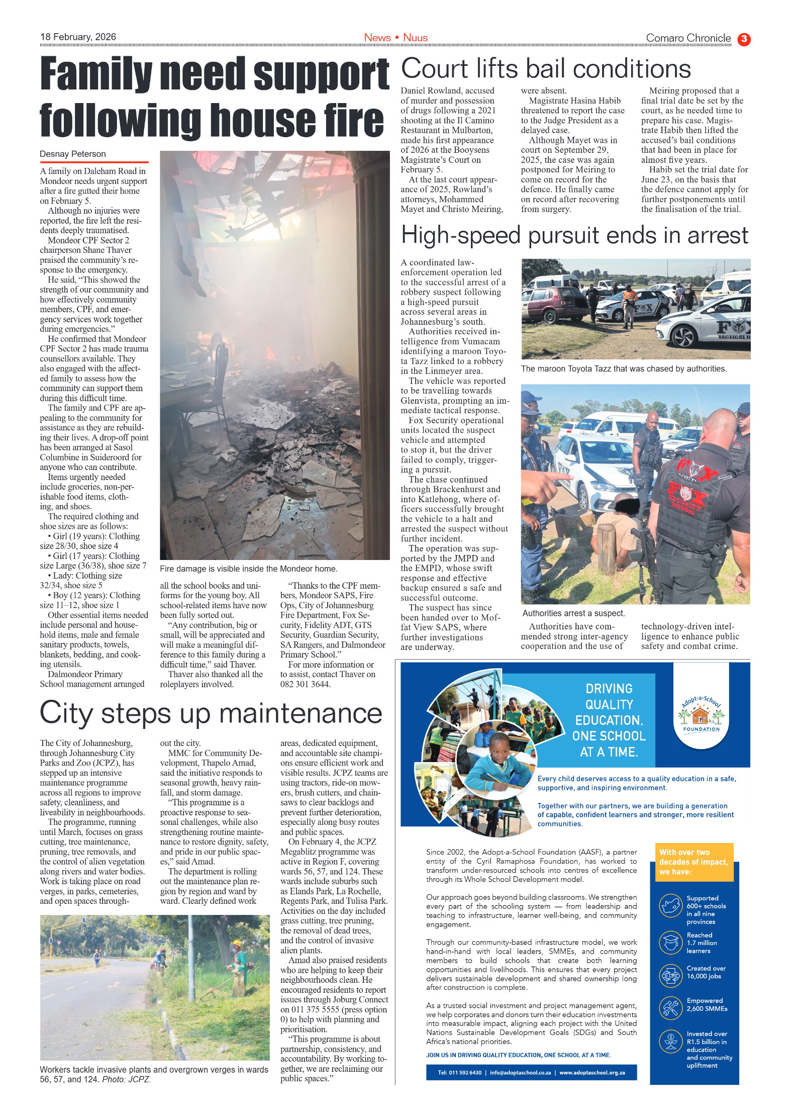 Comaro Chronicle 18 February 2026 page 3