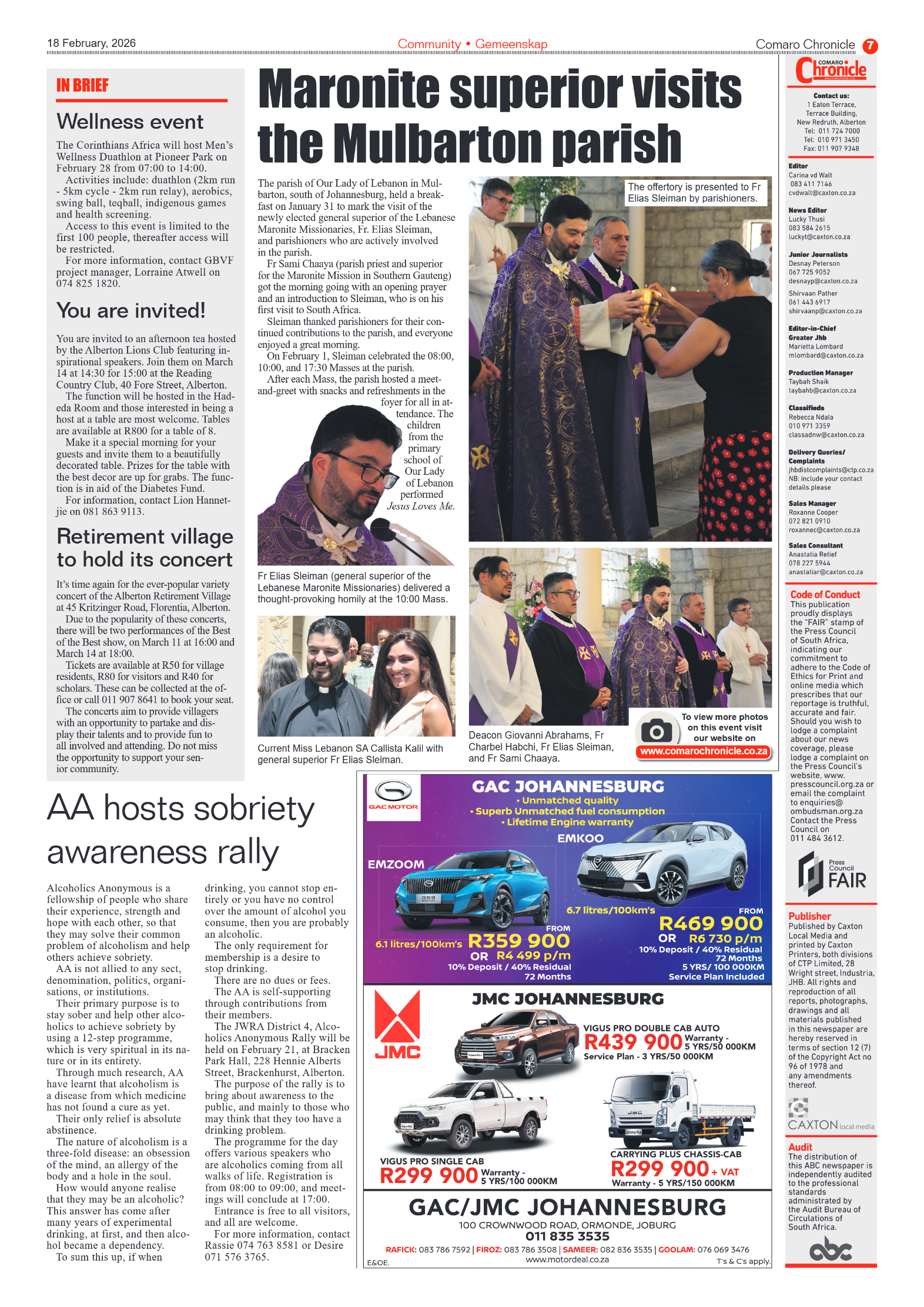 Comaro Chronicle 18 February 2026 page 7