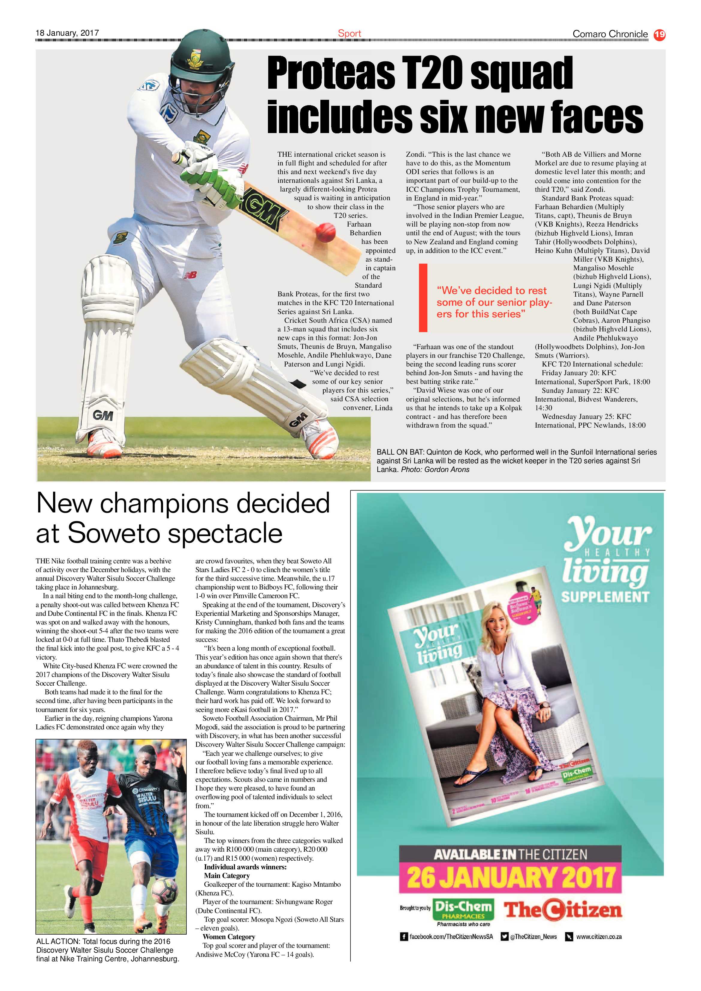 Comaro Chronicle 18 January 2017 page 19