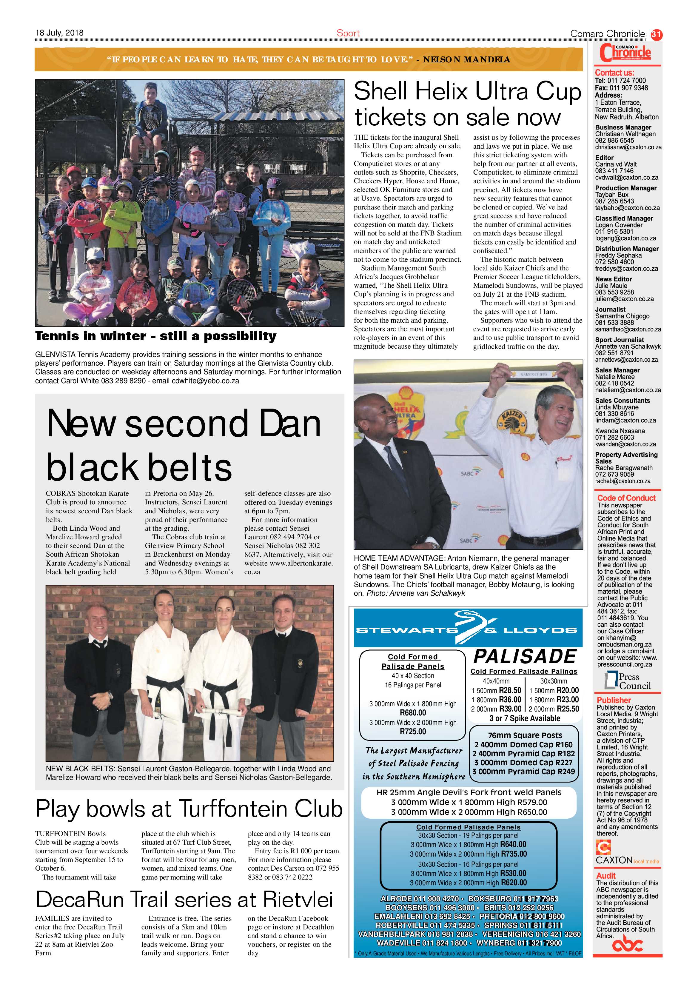 Comaro Chronicle 18 July 2018 page 31