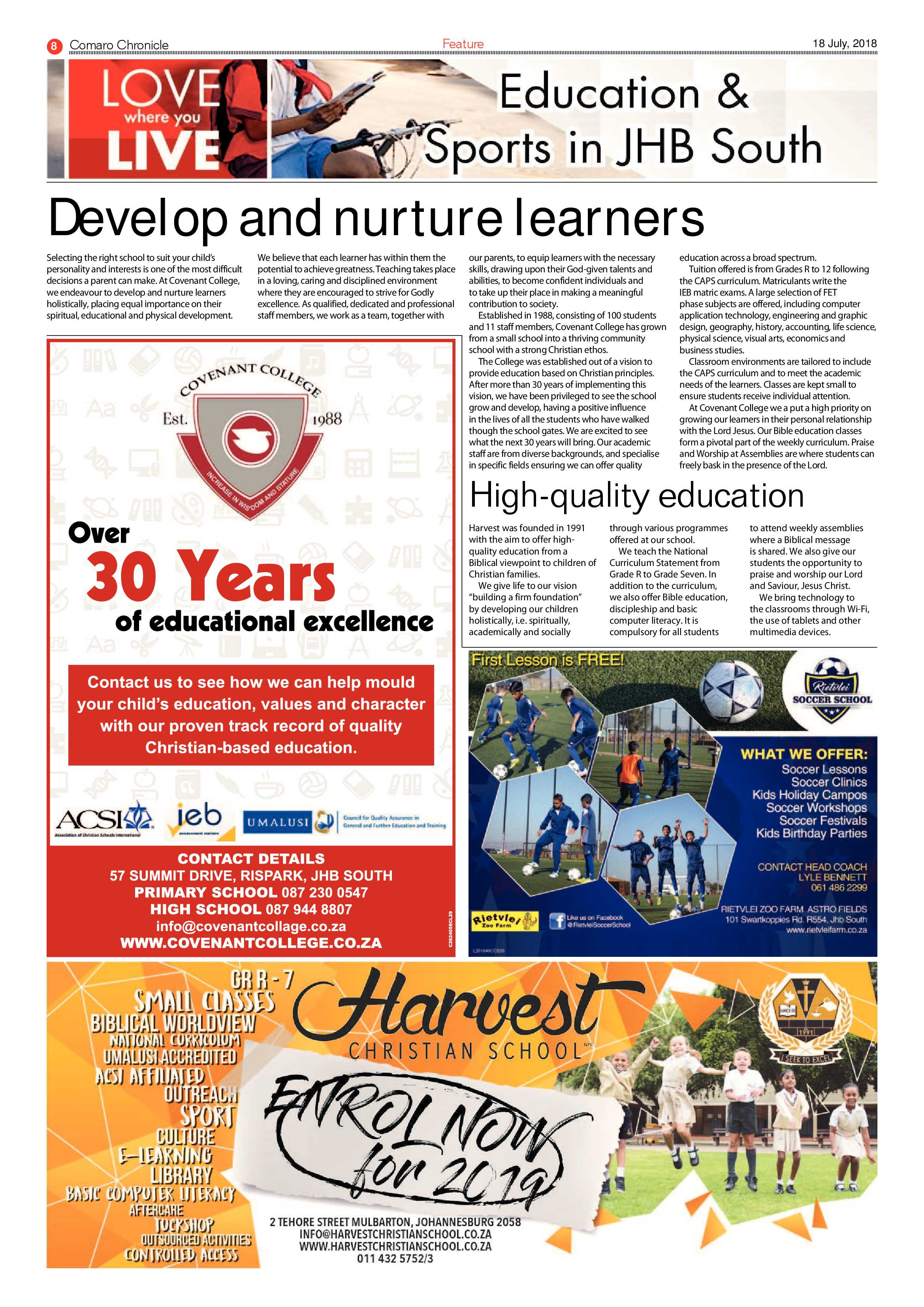 Comaro Chronicle 18 July 2018 page 8
