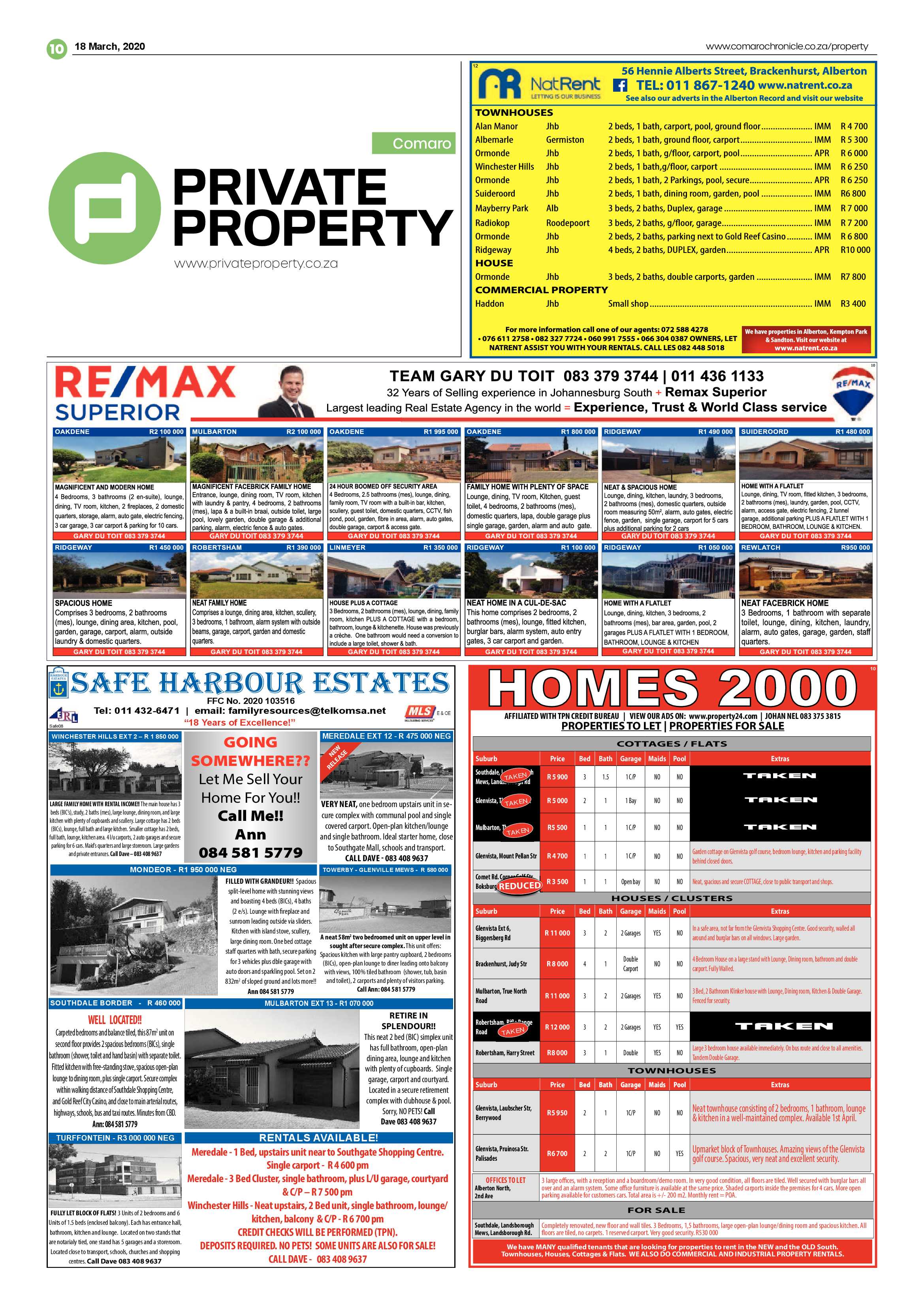 Comaro Chronicle 18 March 2020 page 10