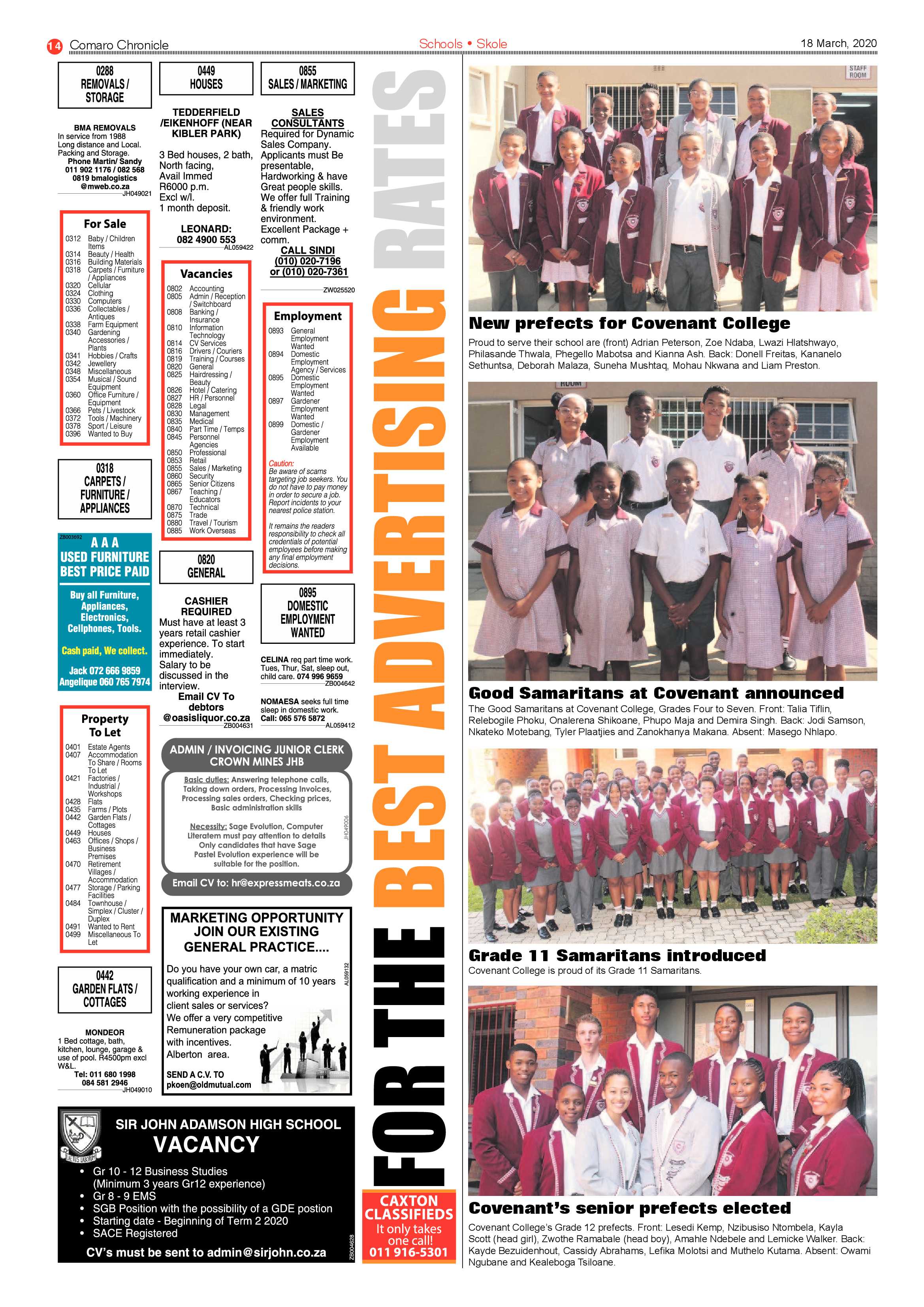 Comaro Chronicle 18 March 2020 page 14