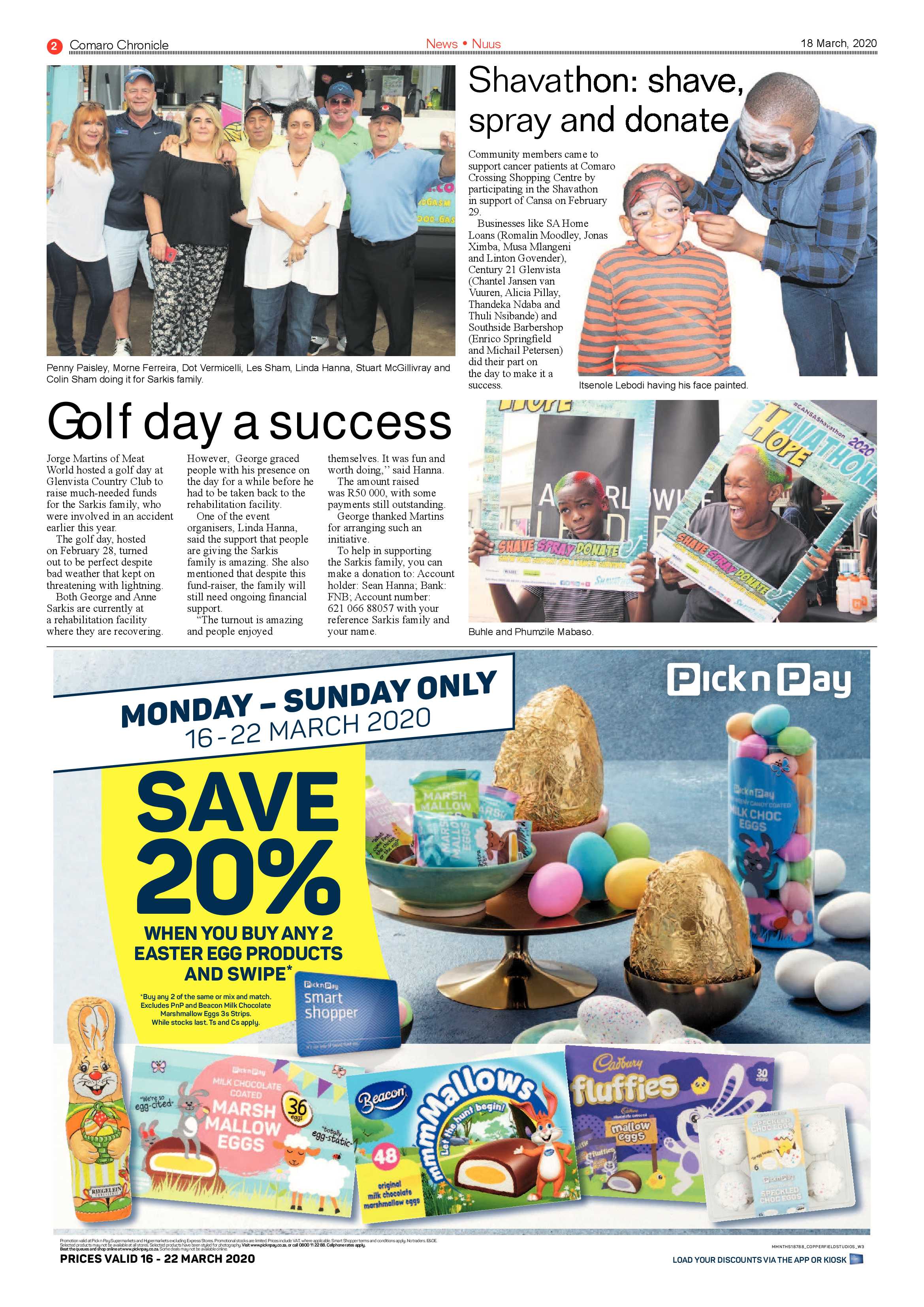 Comaro Chronicle 18 March 2020 page 2