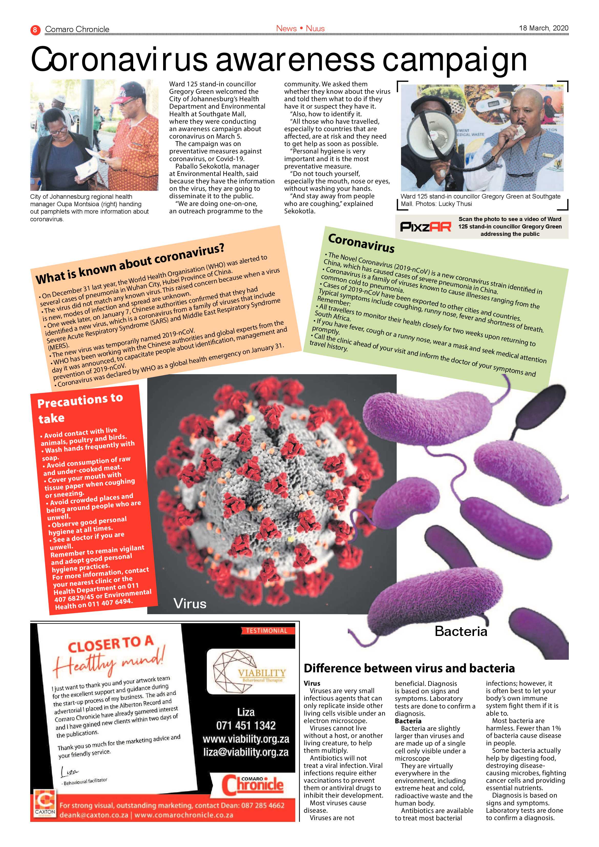 Comaro Chronicle 18 March 2020 page 8