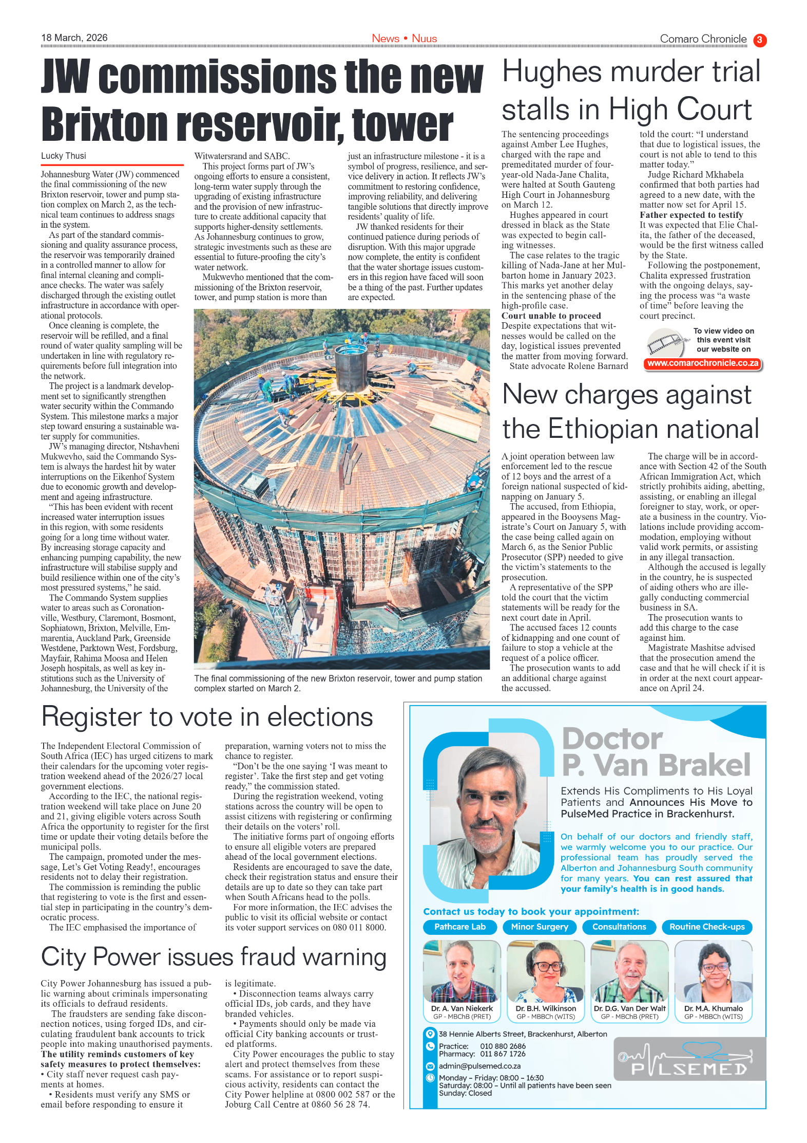 Comaro Chronicle 18 March 2026 page 3