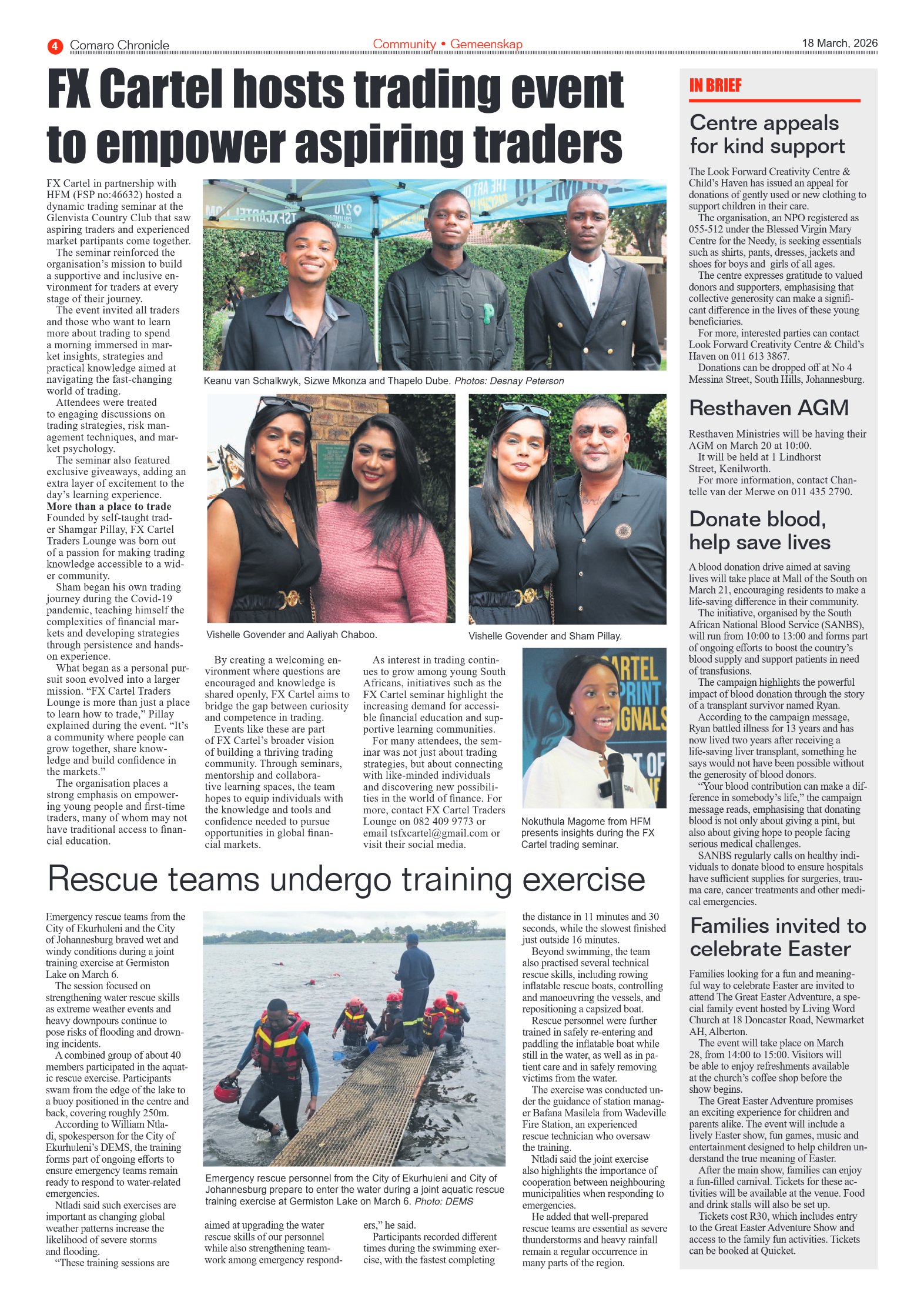 Comaro Chronicle 18 March 2026 page 4