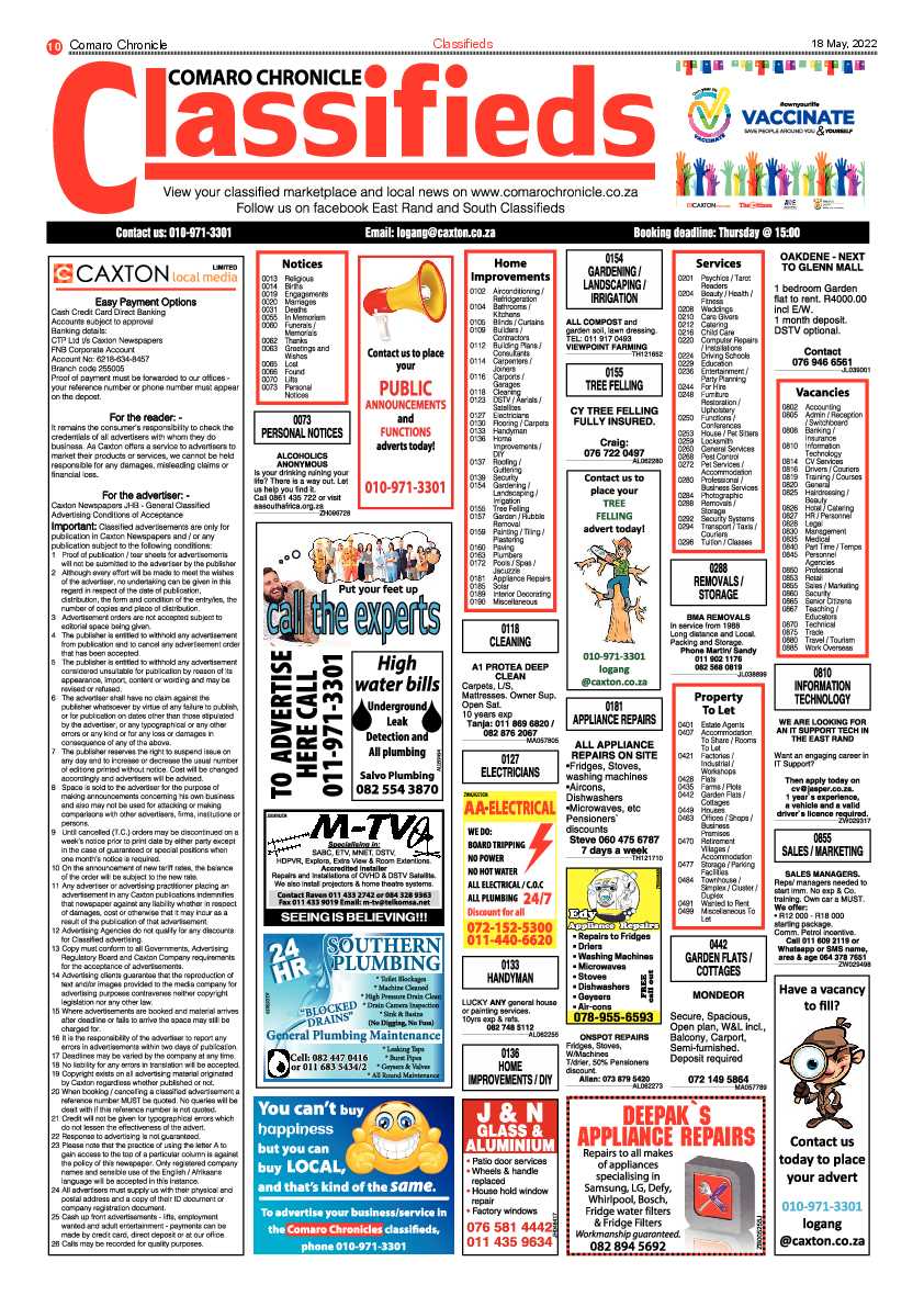 Comaro Chronicle 18 May 2022 page 10