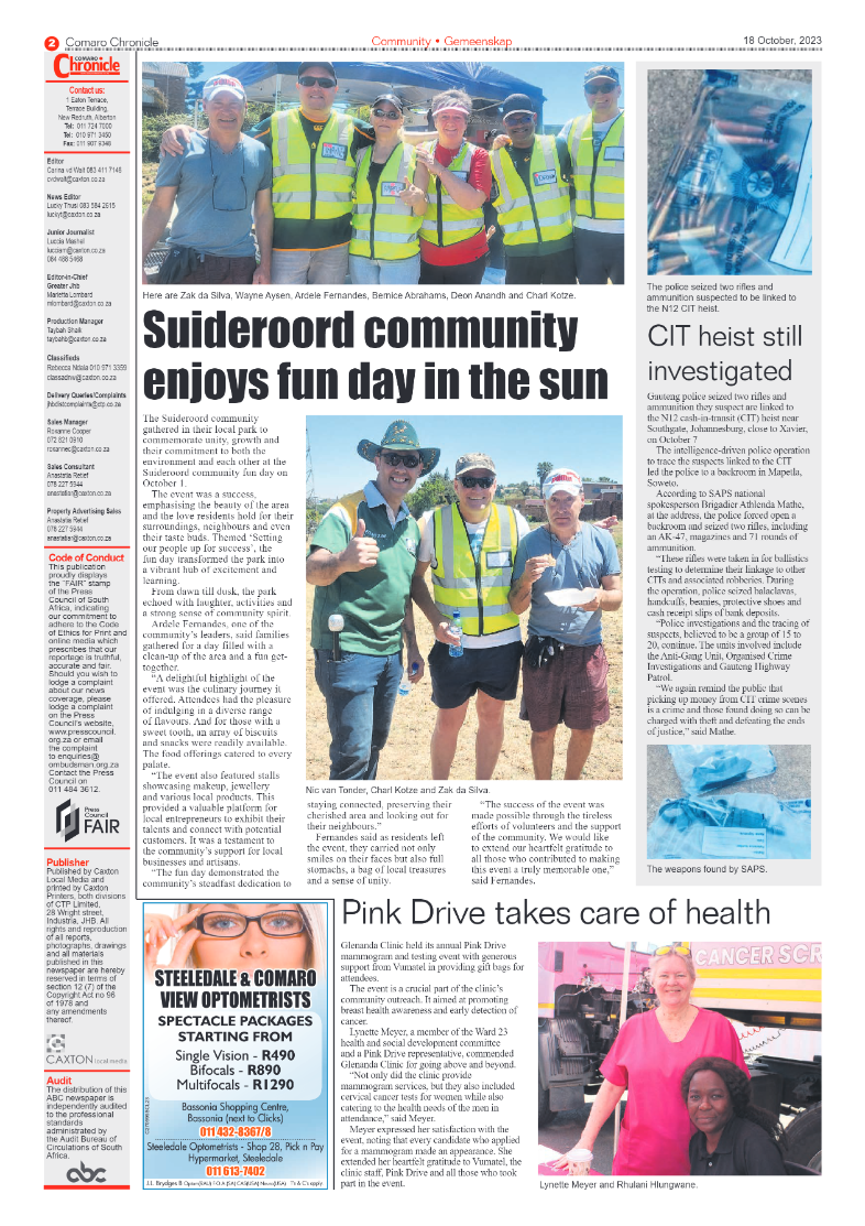 Comaro Chronicle 18 October 2023 page 2