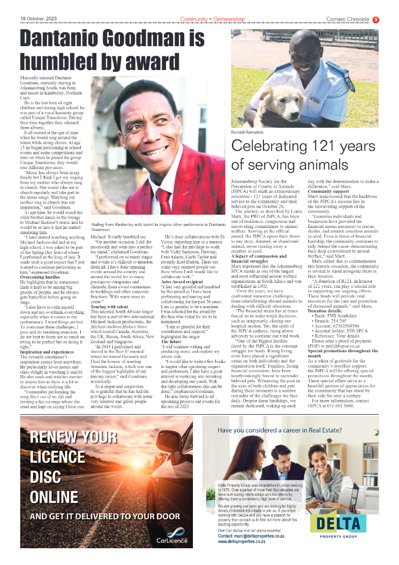 Comaro Chronicle 18 October 2023 page 3