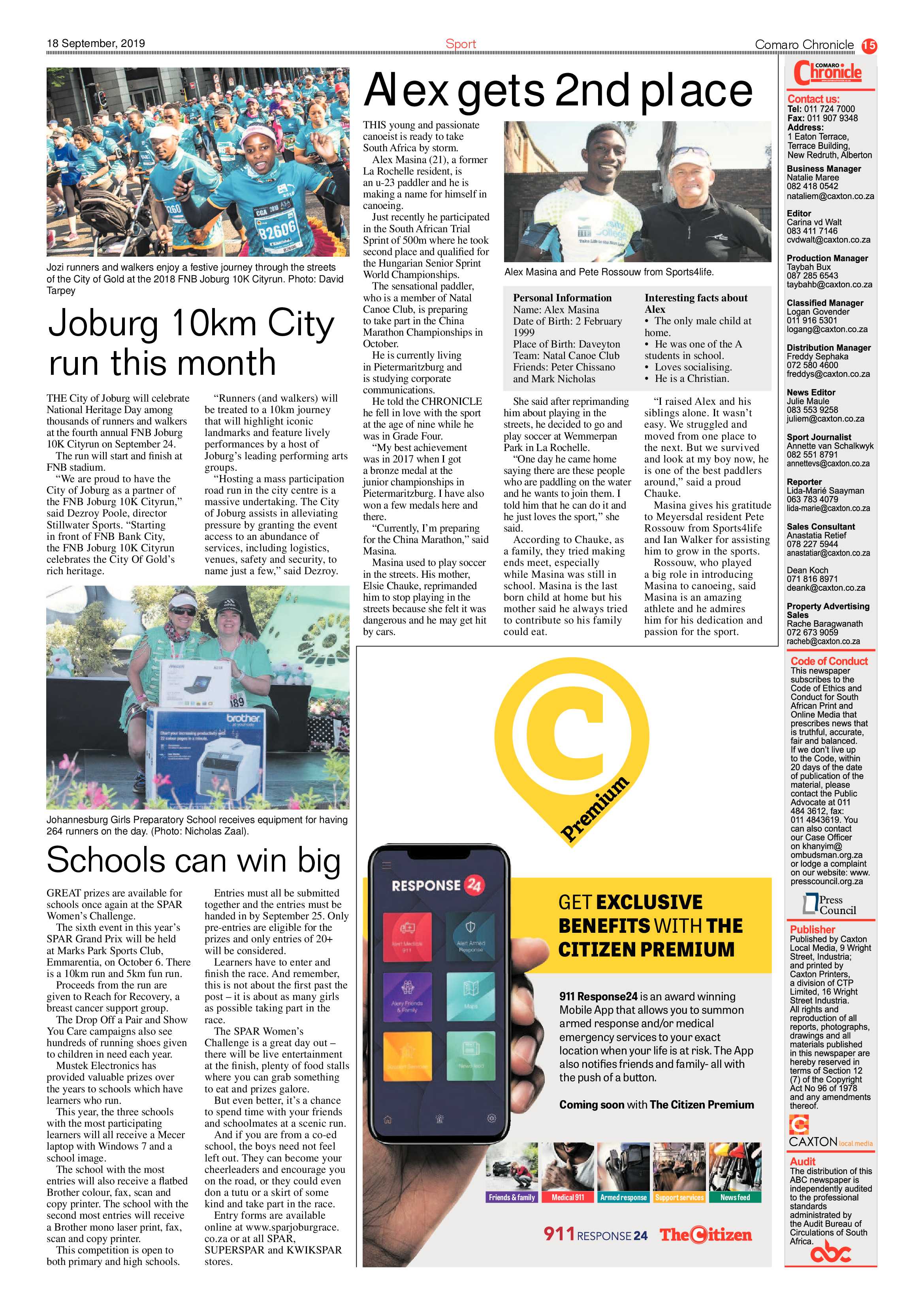 Comaro Chronicle 18 September 2019 page 15