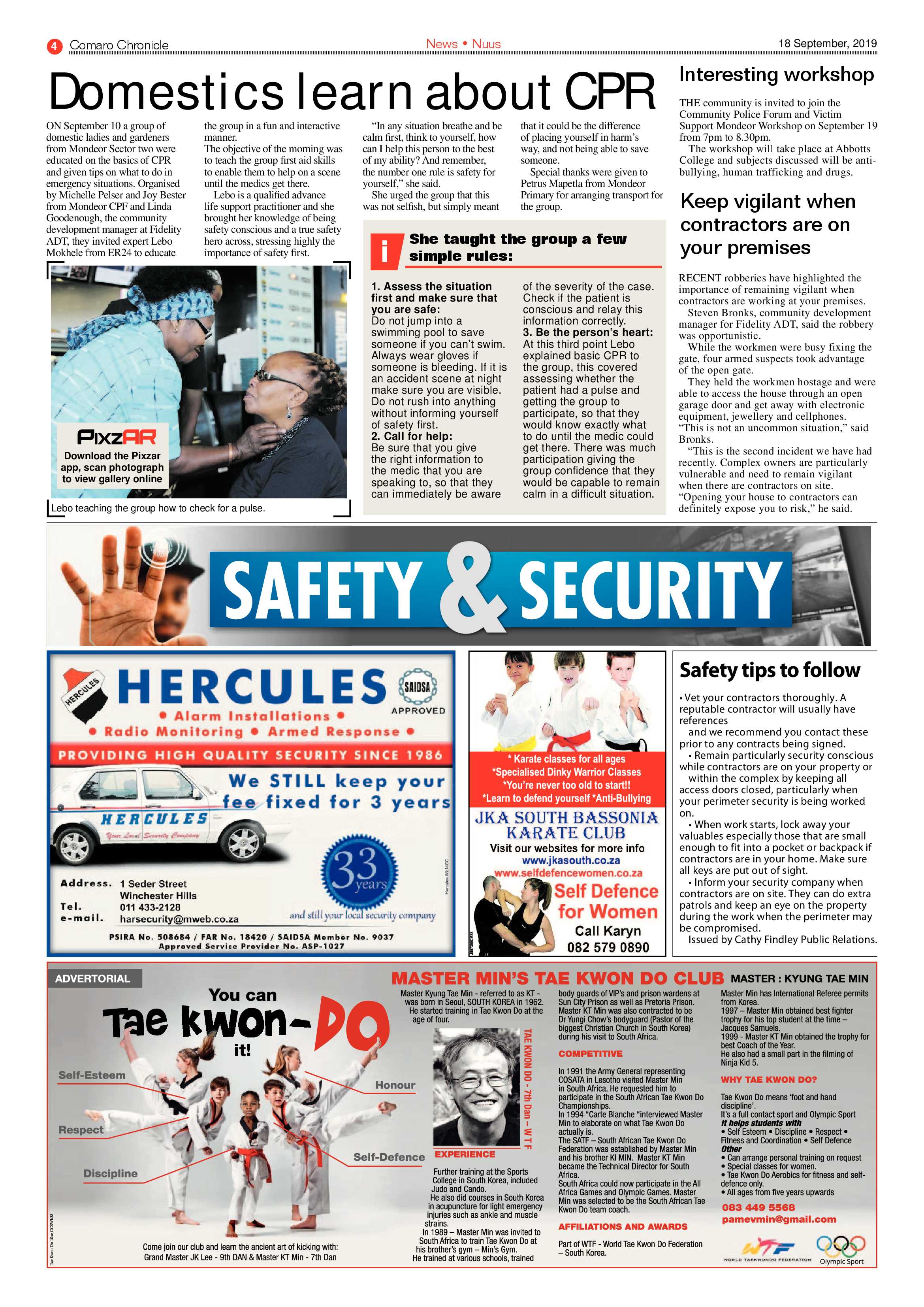 Comaro Chronicle 18 September 2019 page 4