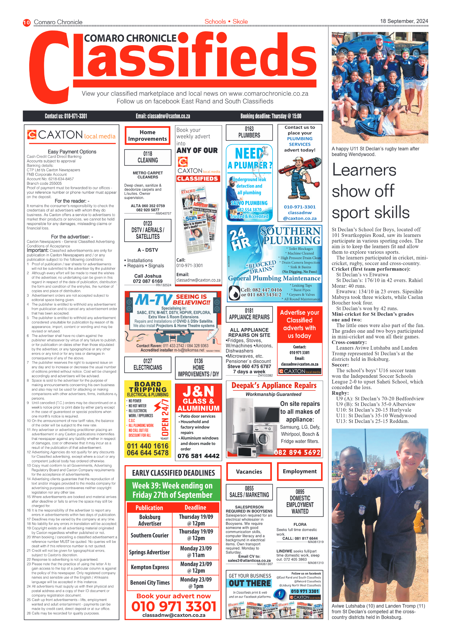 Comaro Chronicle 18 September 2024 page 10