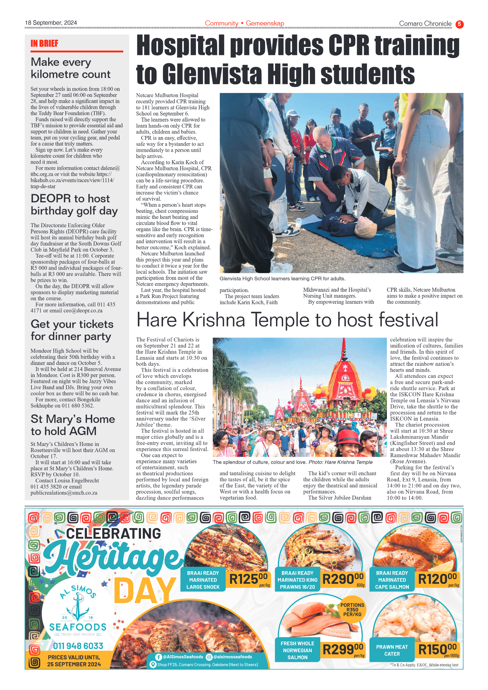 Comaro Chronicle 18 September 2024 page 5