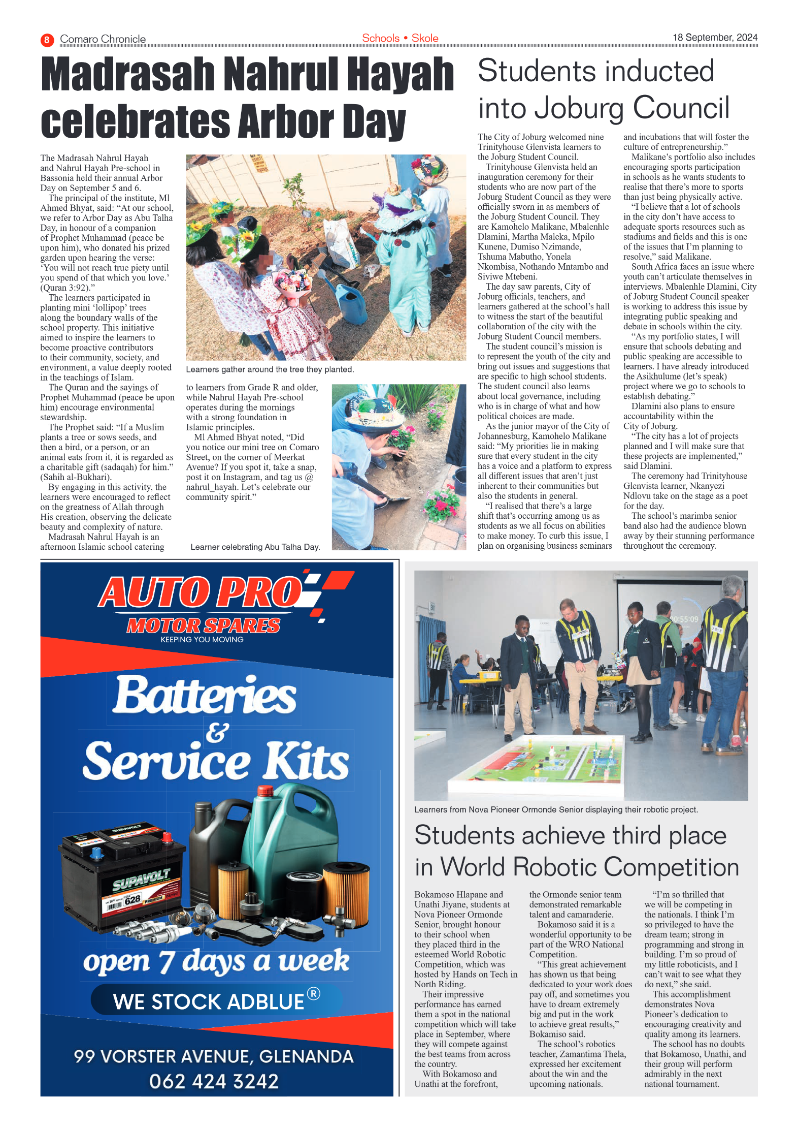 Comaro Chronicle 18 September 2024 page 8