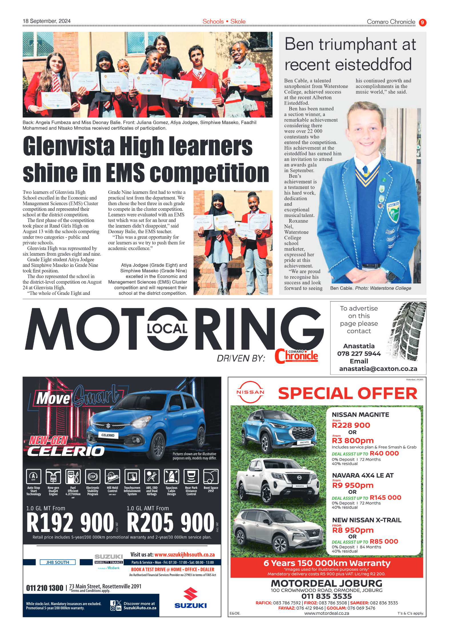 Comaro Chronicle 18 September 2024 page 9