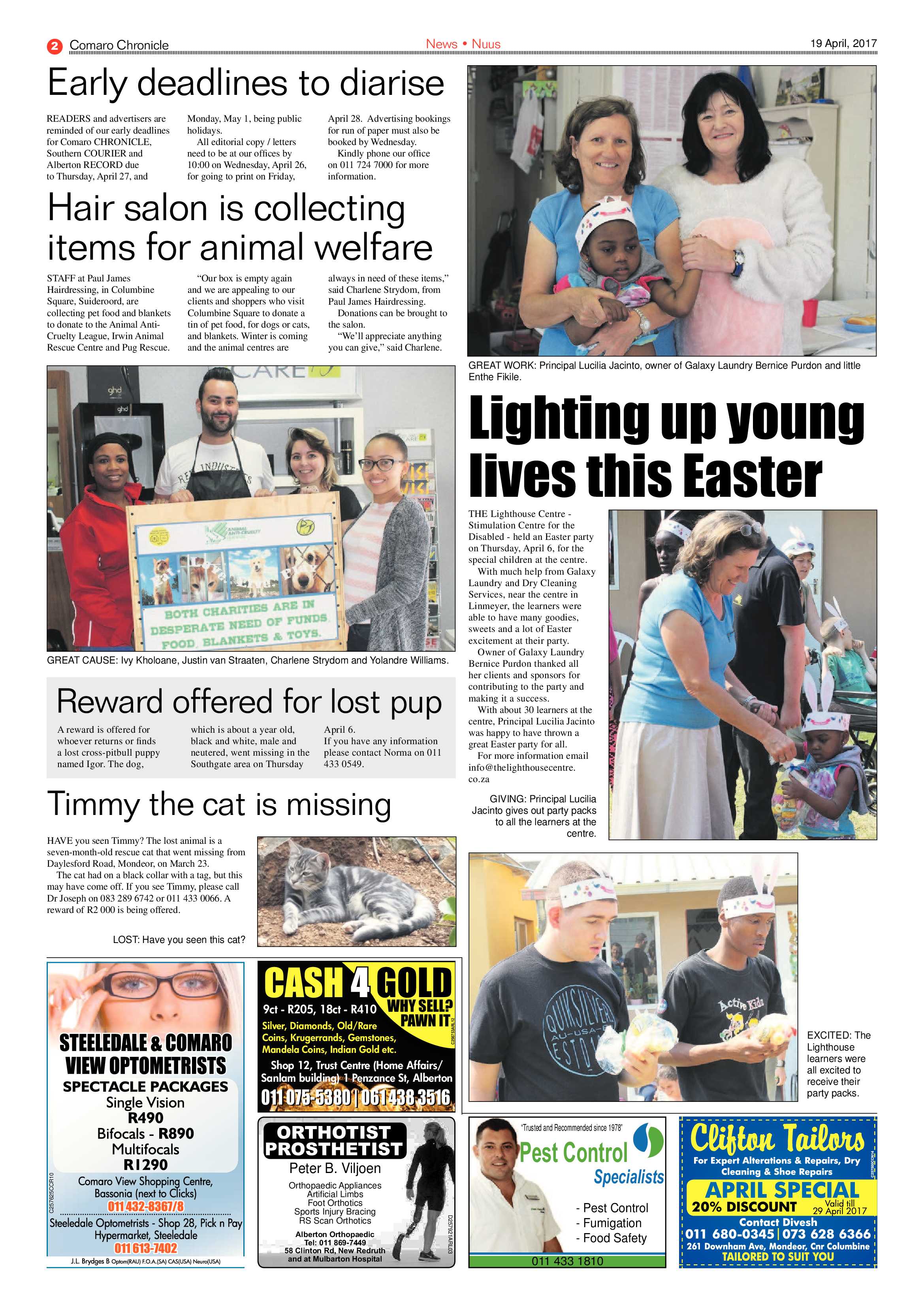 Comaro Chronicle 19 April 2017 page 2