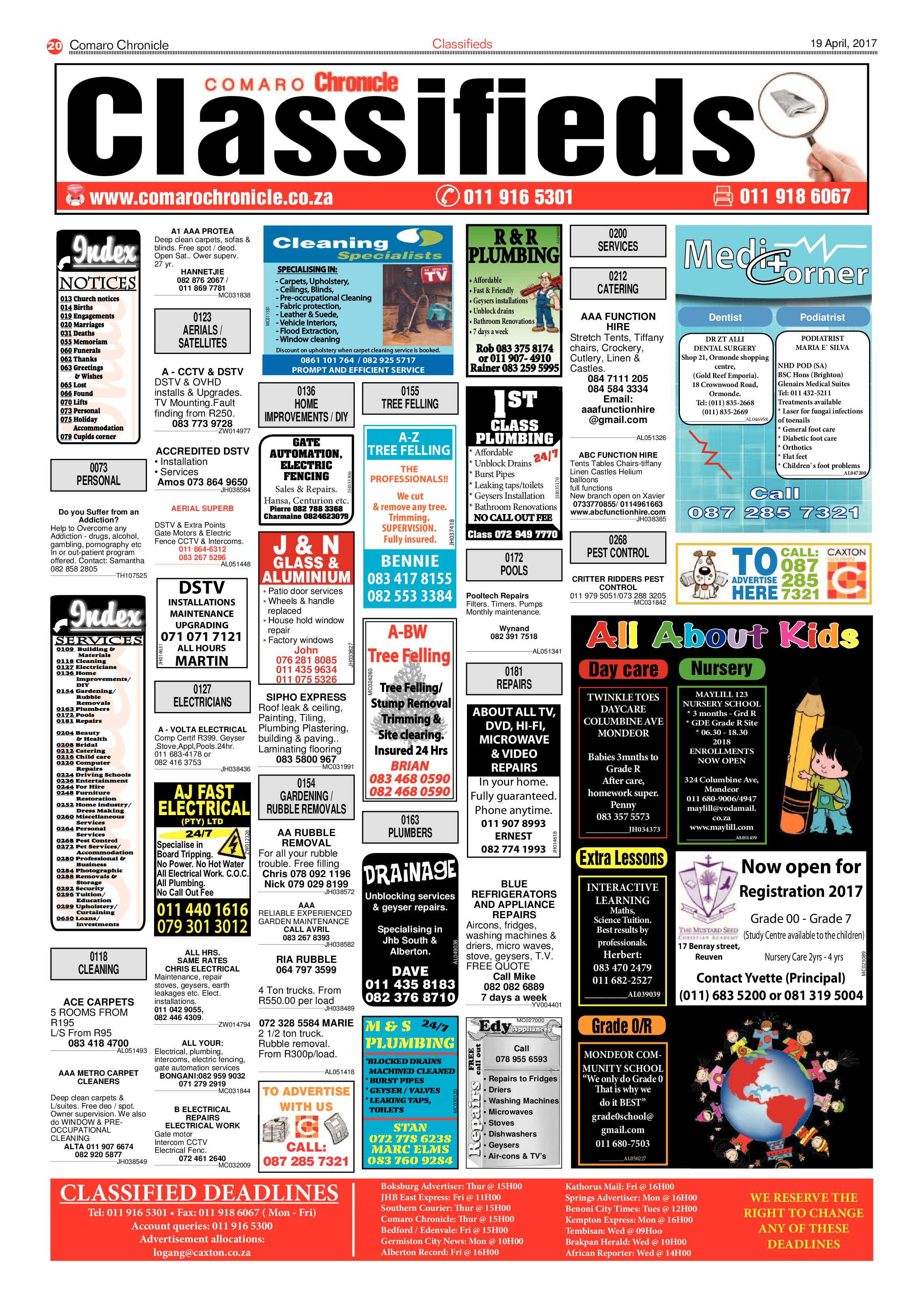 Comaro Chronicle 19 April 2017 page 20