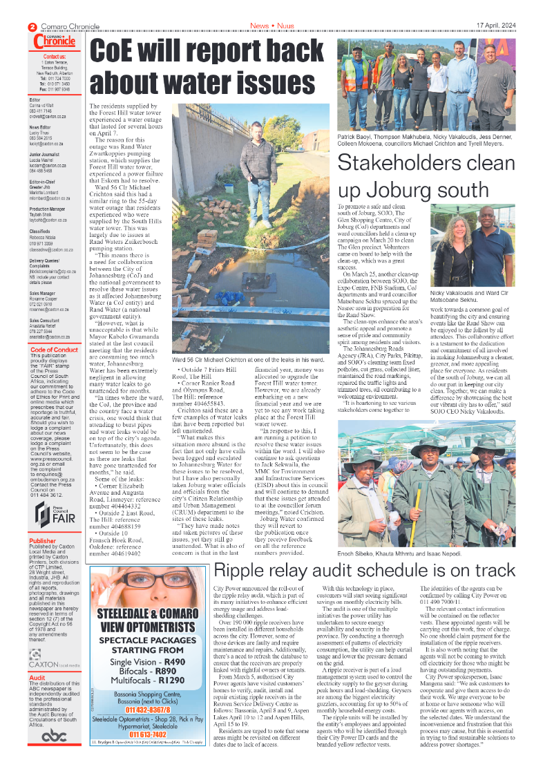 Comaro Chronicle 19 April 2024 page 2