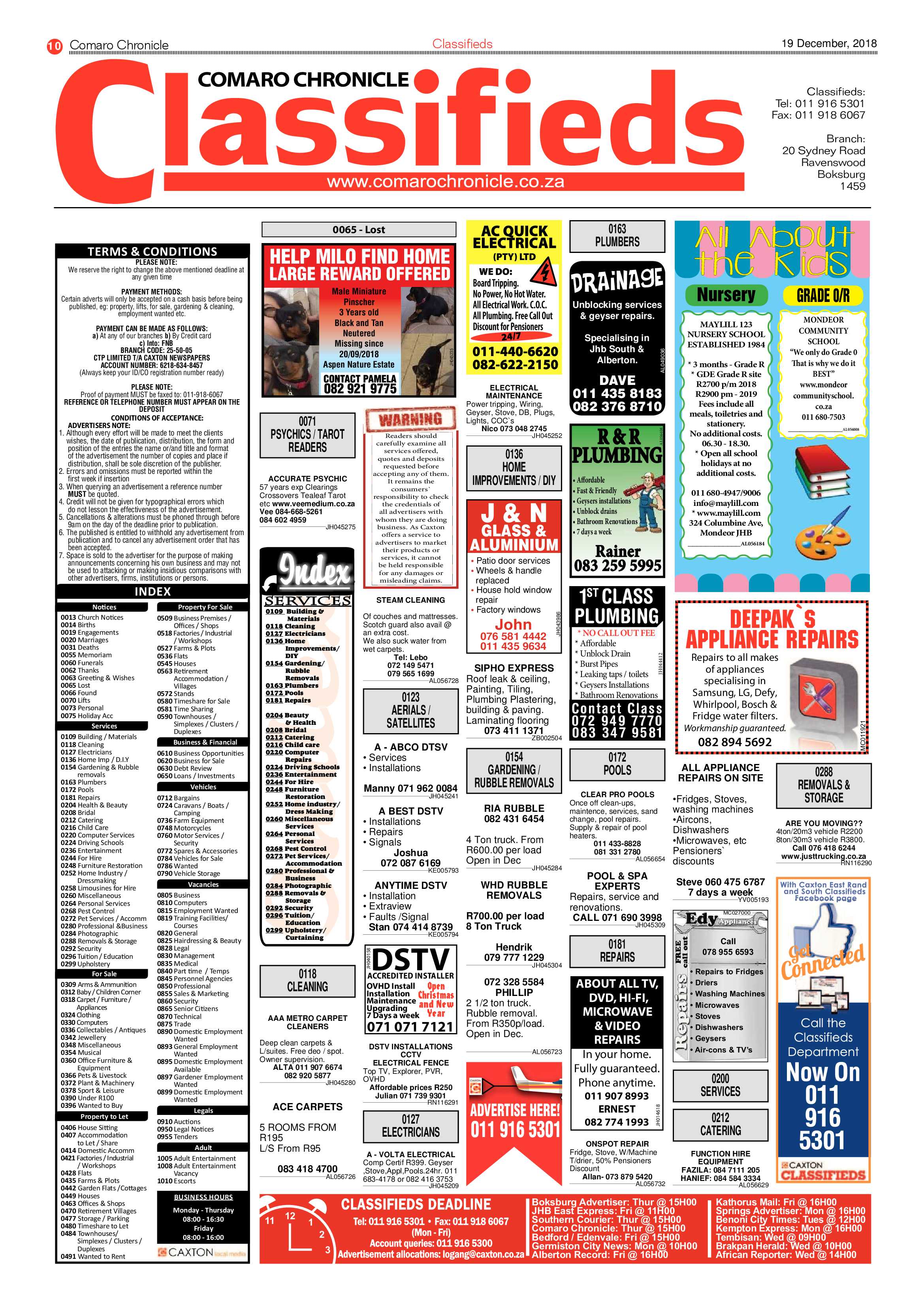 Comaro Chronicle 19 December 2018 page 10