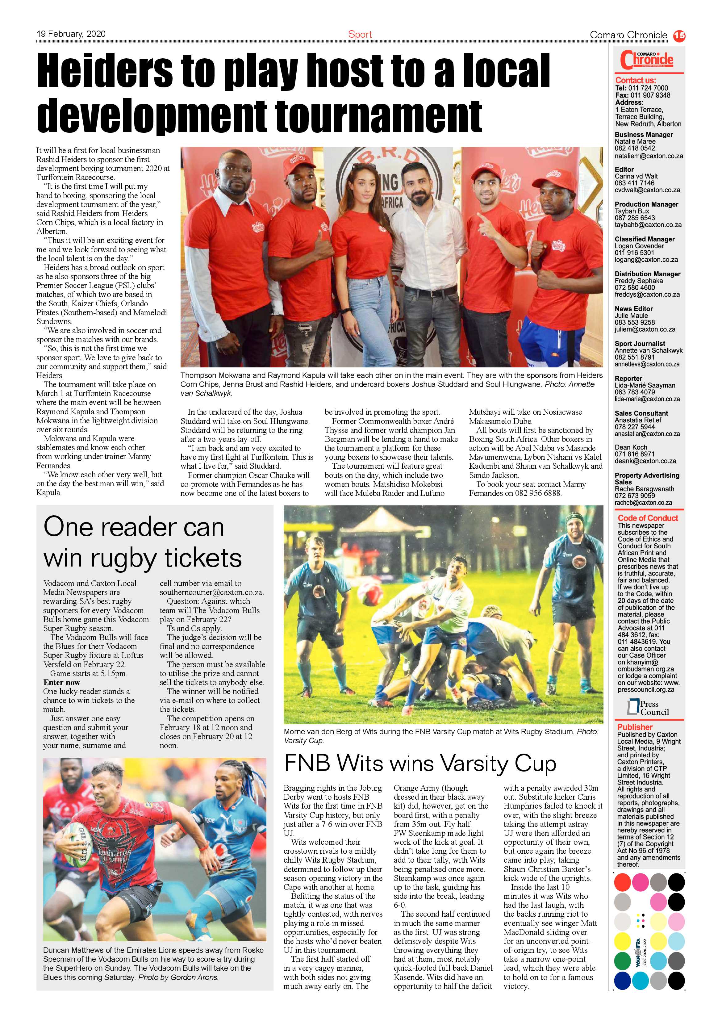 Comaro Chronicle 19 February 2020 page 15