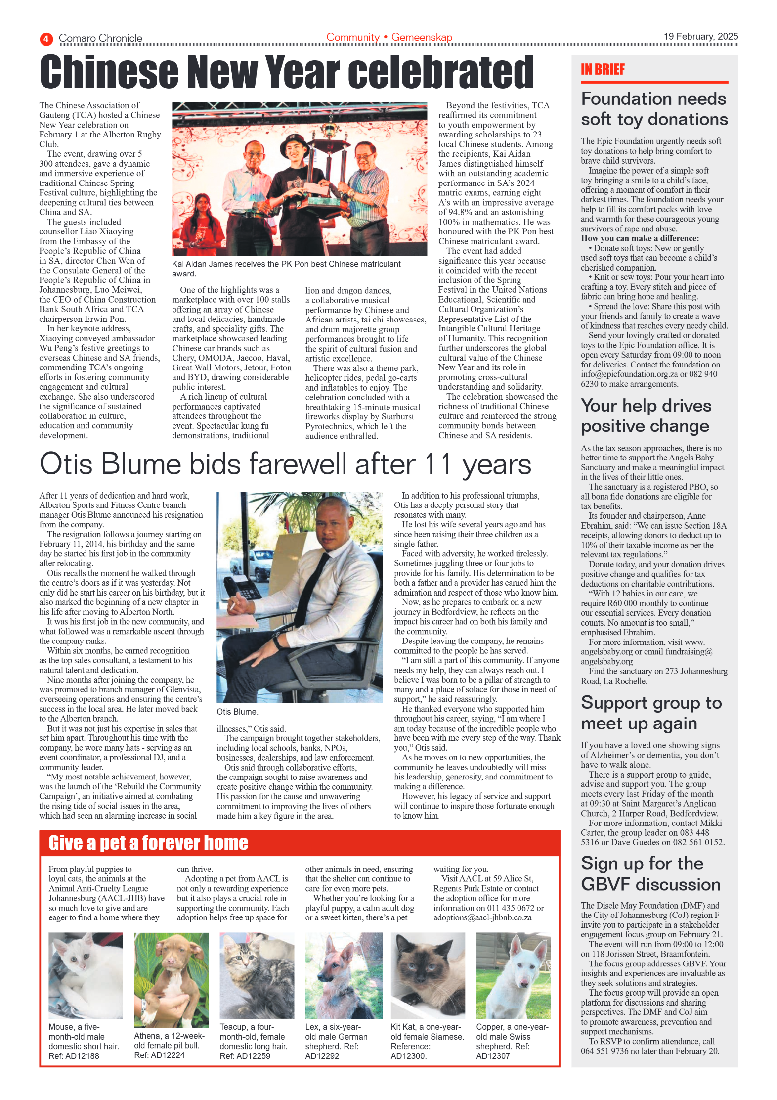 Comaro Chronicle 19 February 2025 page 4