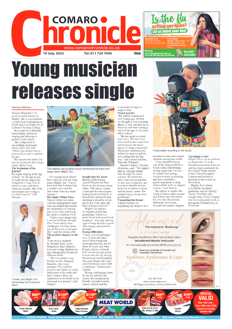 Comaro Chronicle 19 July 2023 page 1