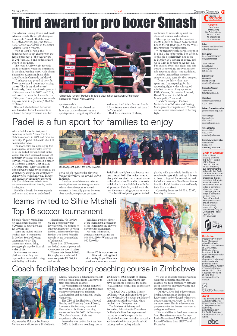 Comaro Chronicle 19 July 2023 page 11