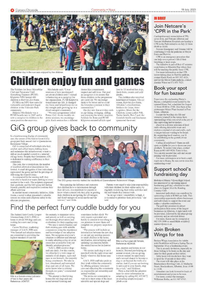 Comaro Chronicle 19 July 2023 page 4