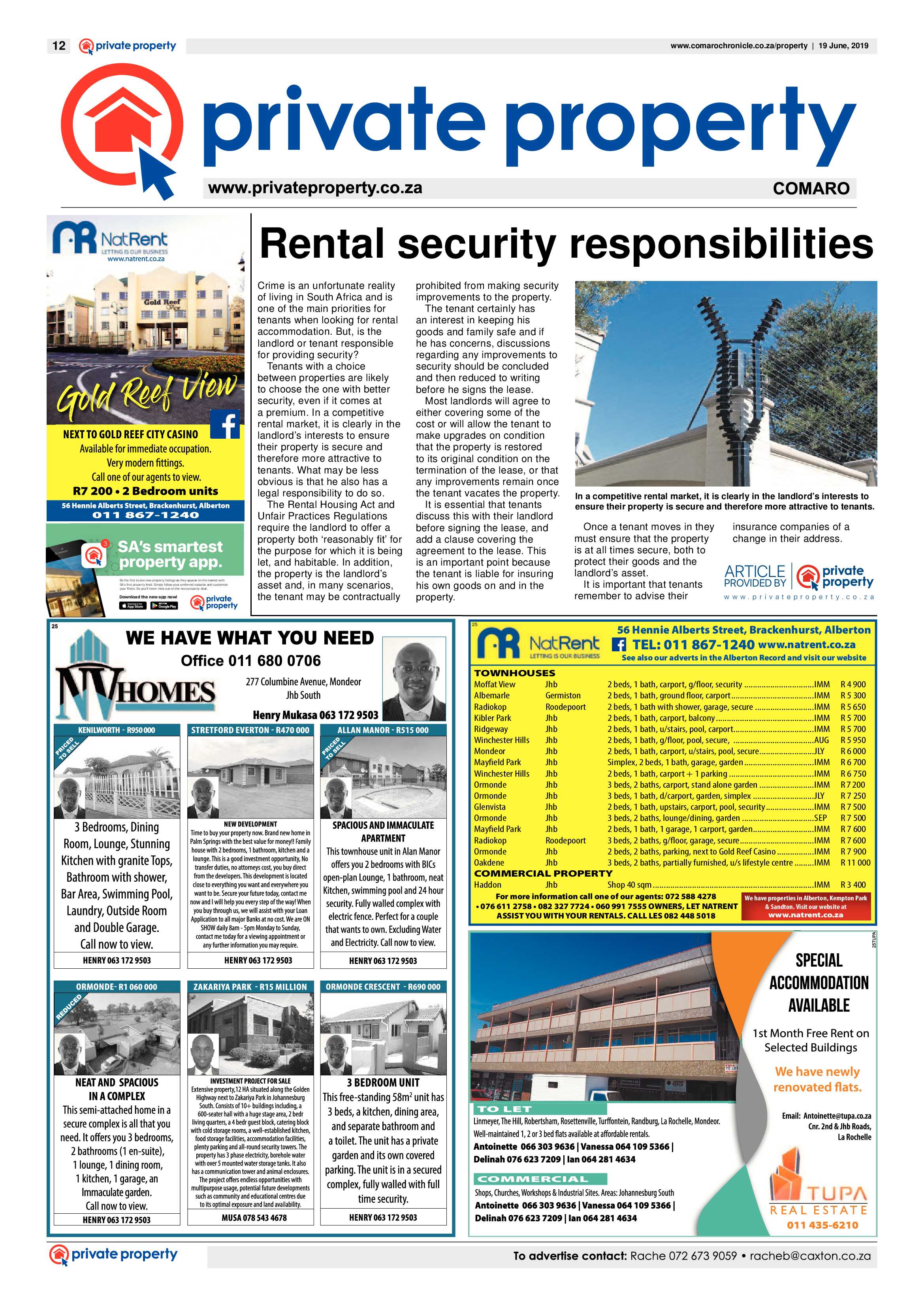 Comaro Chronicle 19 June 2019 page 12