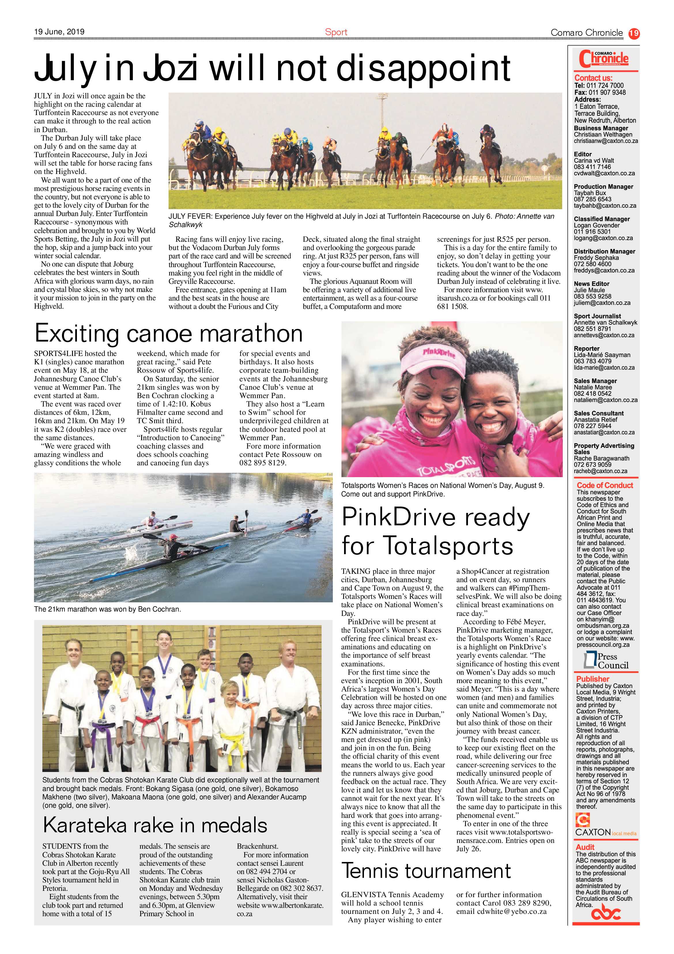 Comaro Chronicle 19 June 2019 page 19