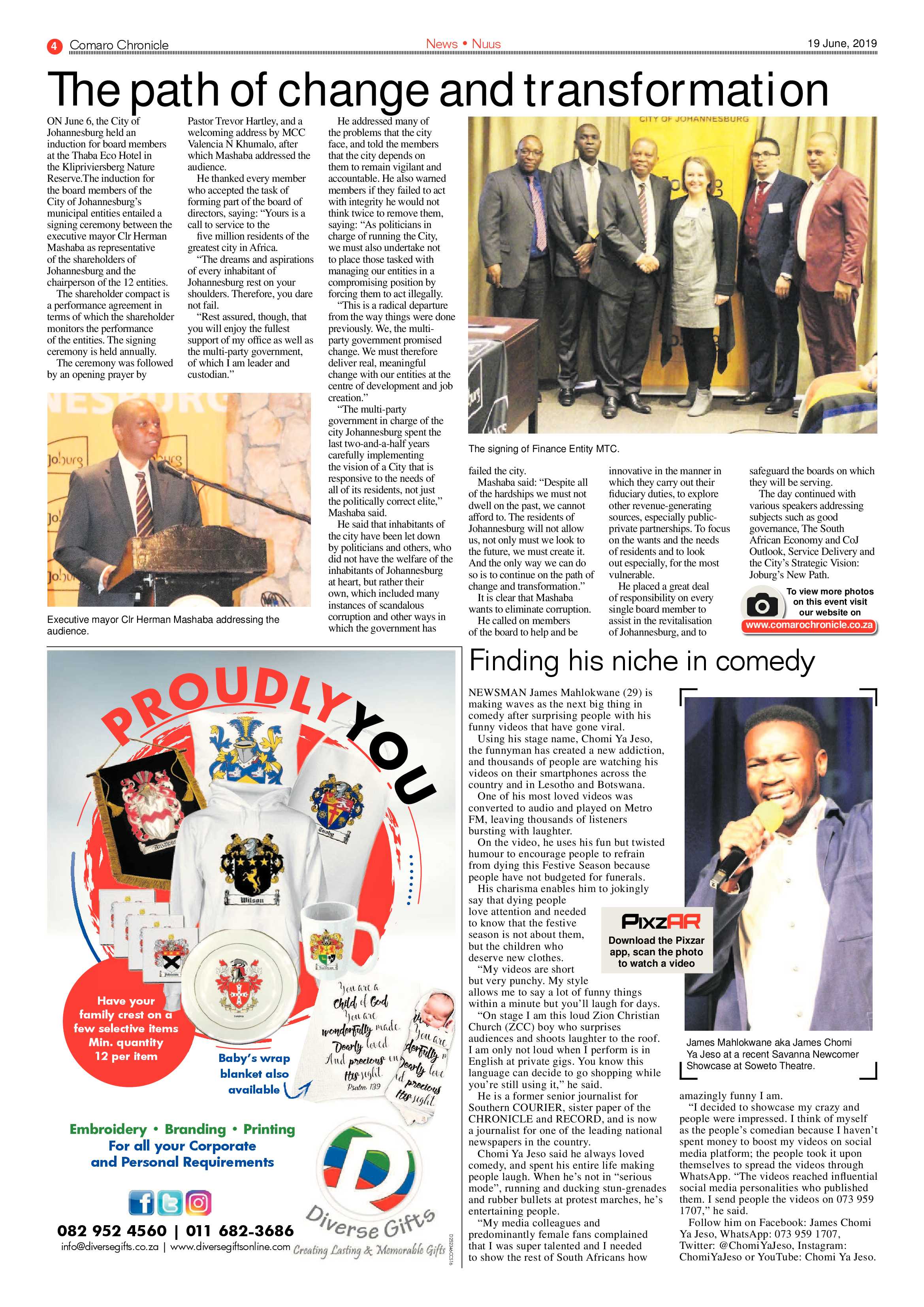 Comaro Chronicle 19 June 2019 page 4