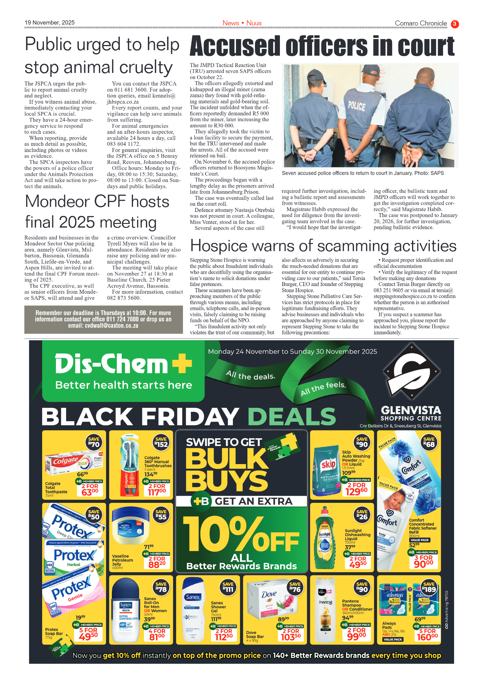 Comaro Chronicle 19 November 2025 page 3