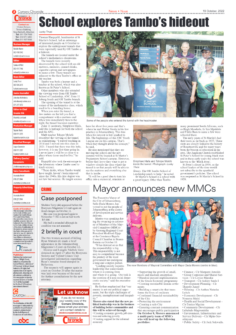 Comaro Chronicle 19 October 2022 page 2