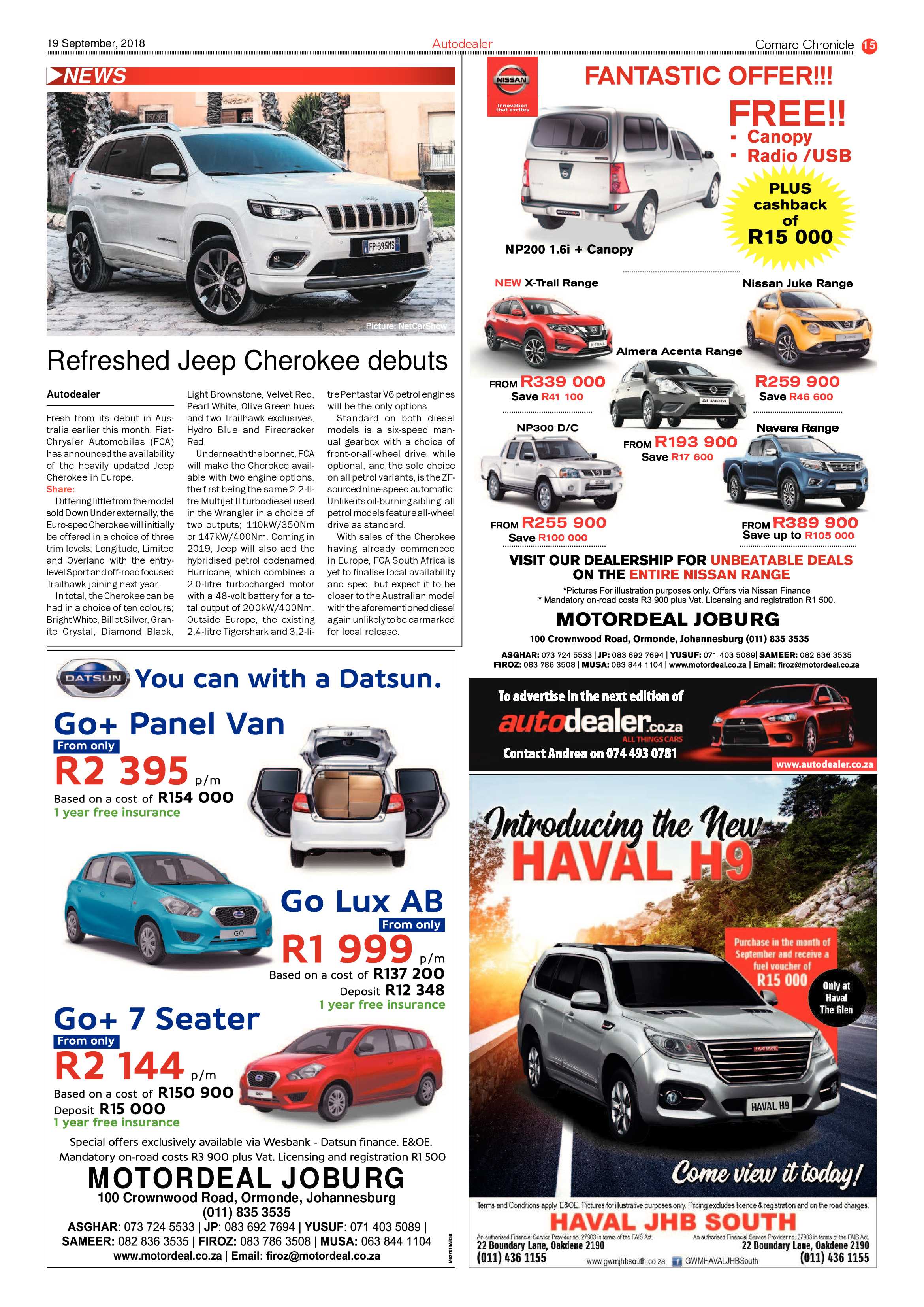 Comaro Chronicle 19 September 2018 page 15