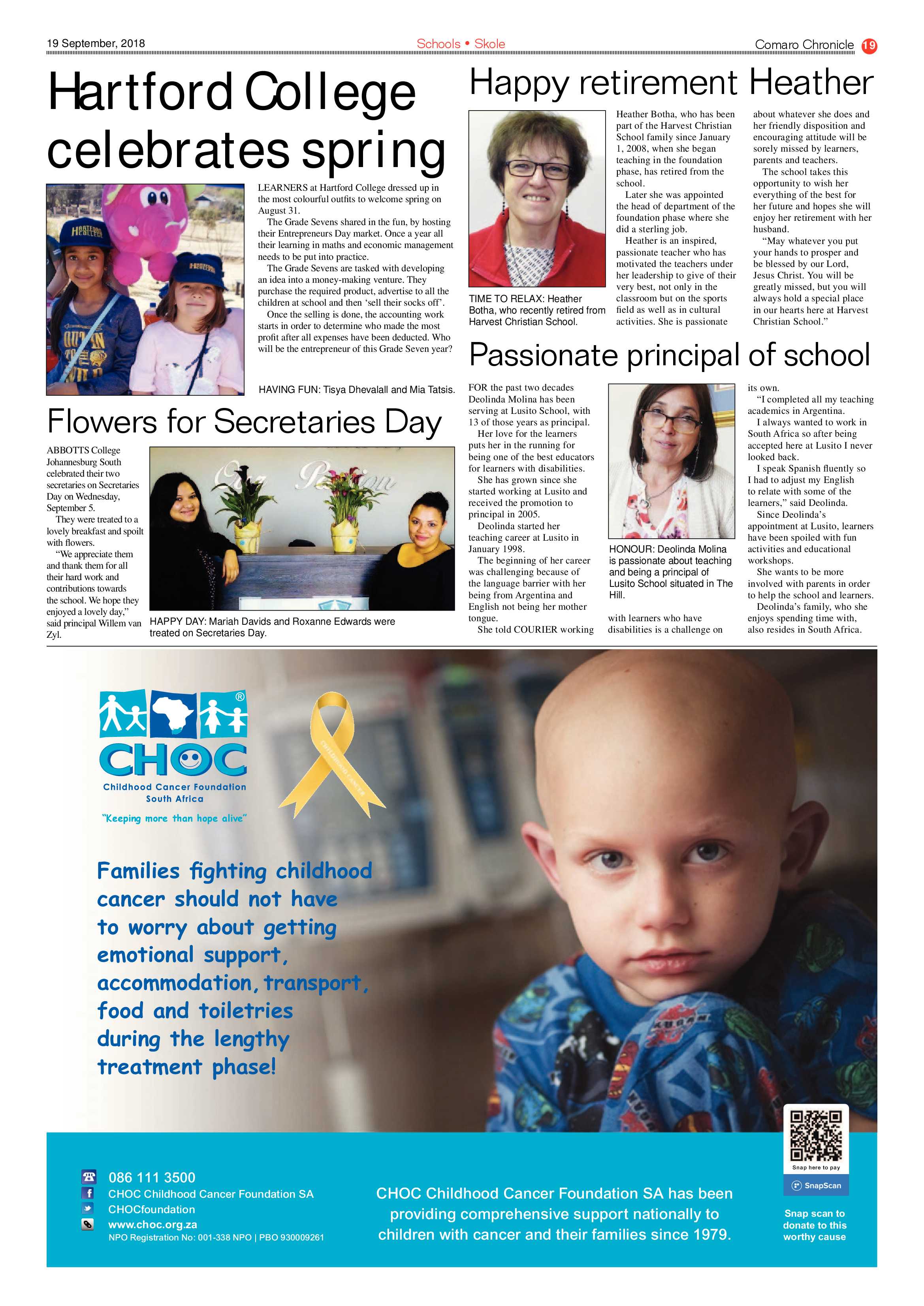 Comaro Chronicle 19 September 2018 page 19