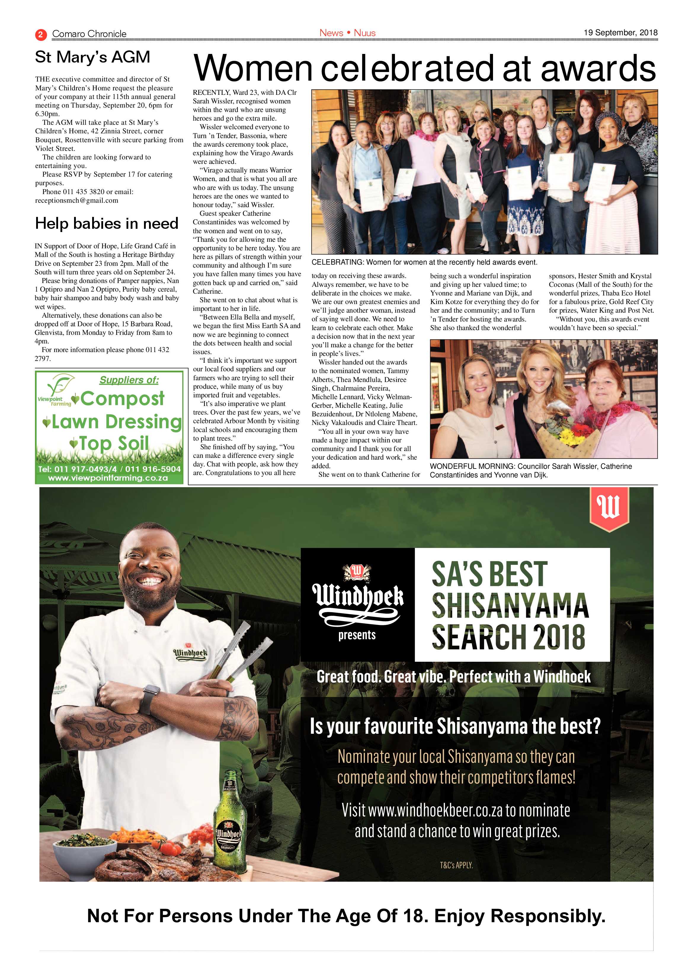 Comaro Chronicle 19 September 2018 page 2