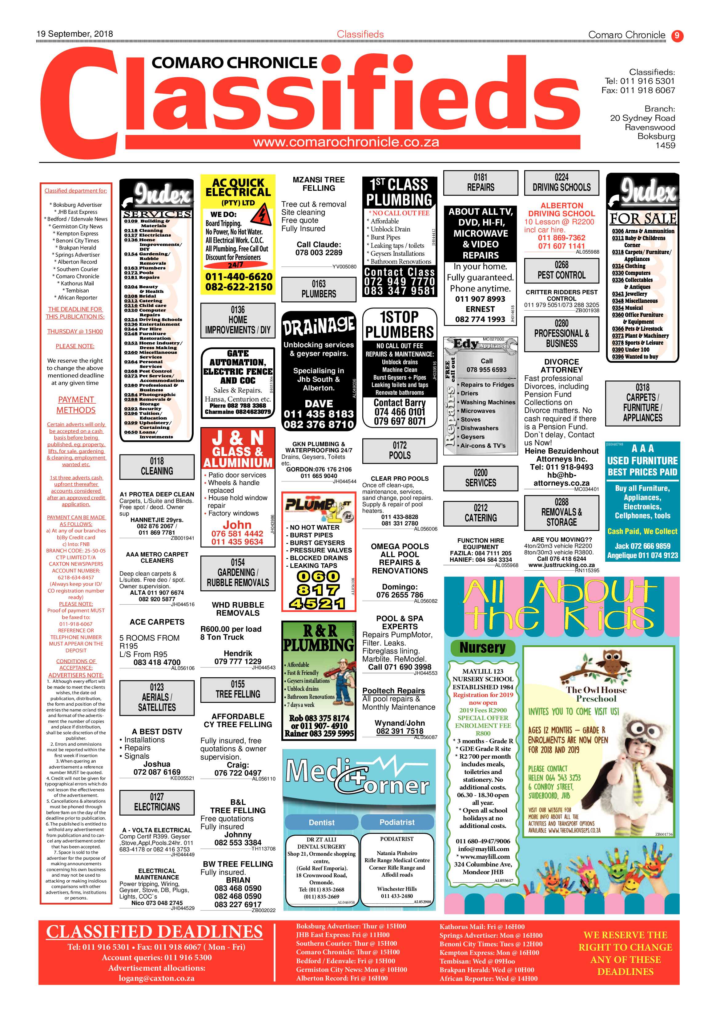 Comaro Chronicle 19 September 2018 page 9