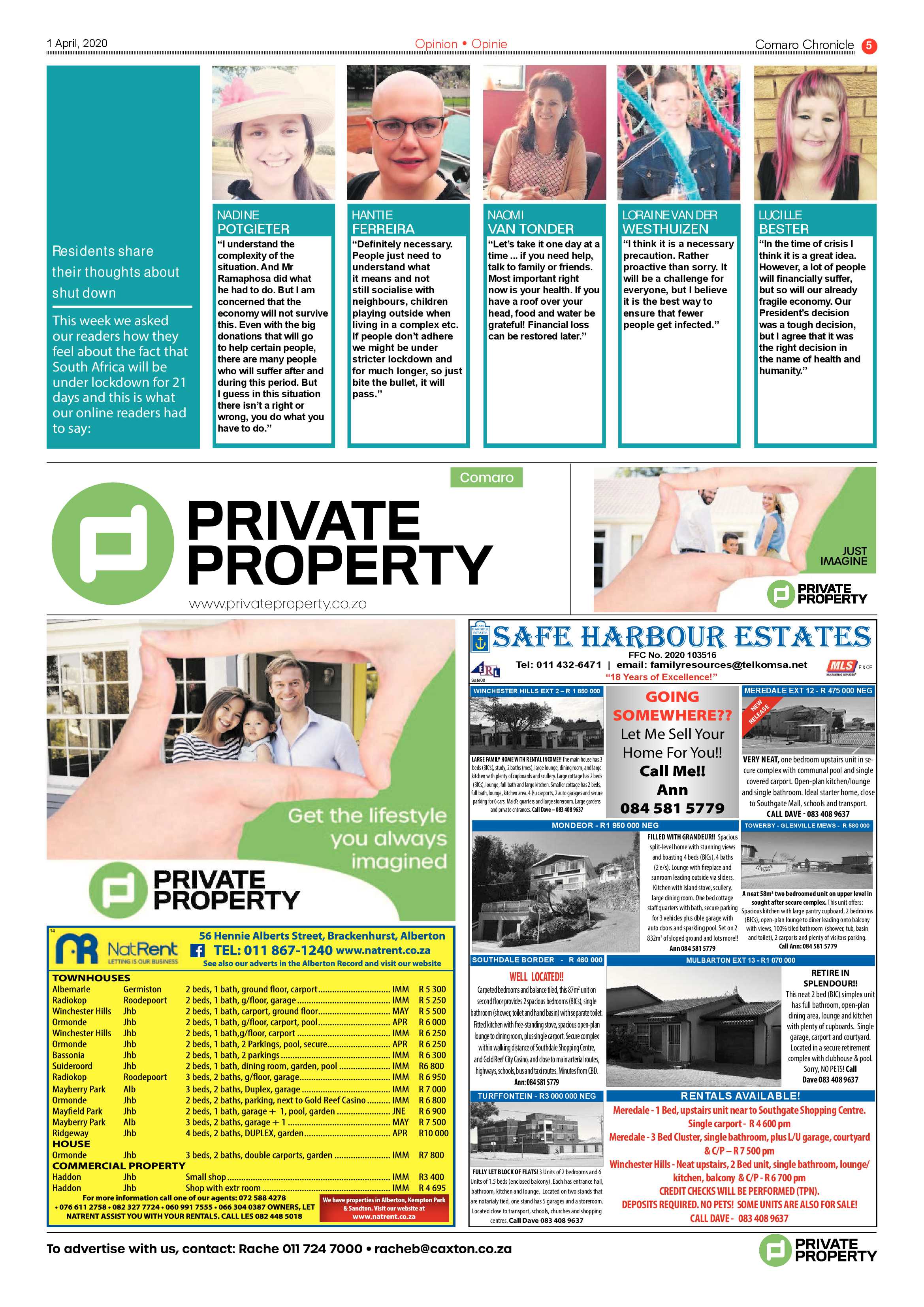 Comaro Chronicle 1 April 2020 page 5